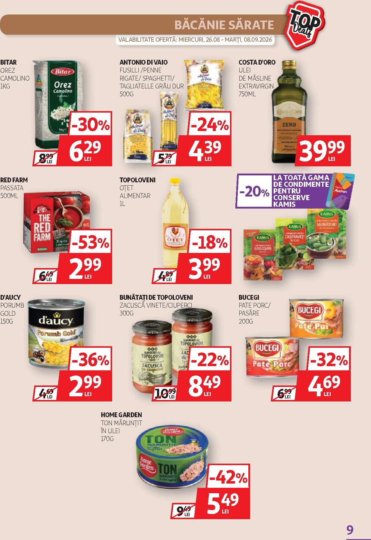 auchan - Pliantele viitoare Auchan valabil de la miercuri 26.08.2026 până la marți 08.09.2026 - page: 9
