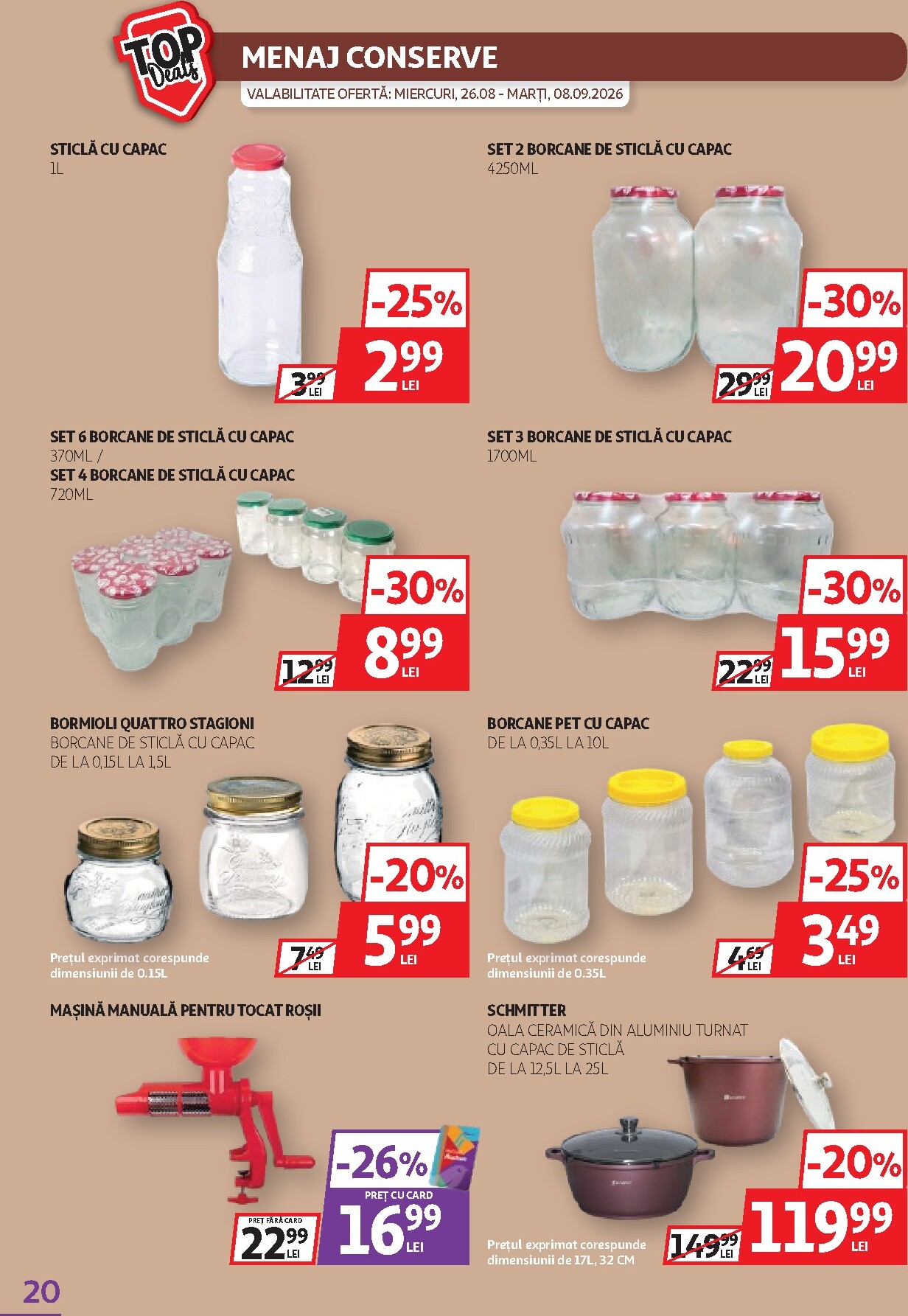 auchan - Pliantele viitoare Auchan valabil de la miercuri 26.08.2026 până la marți 08.09.2026 - page: 20