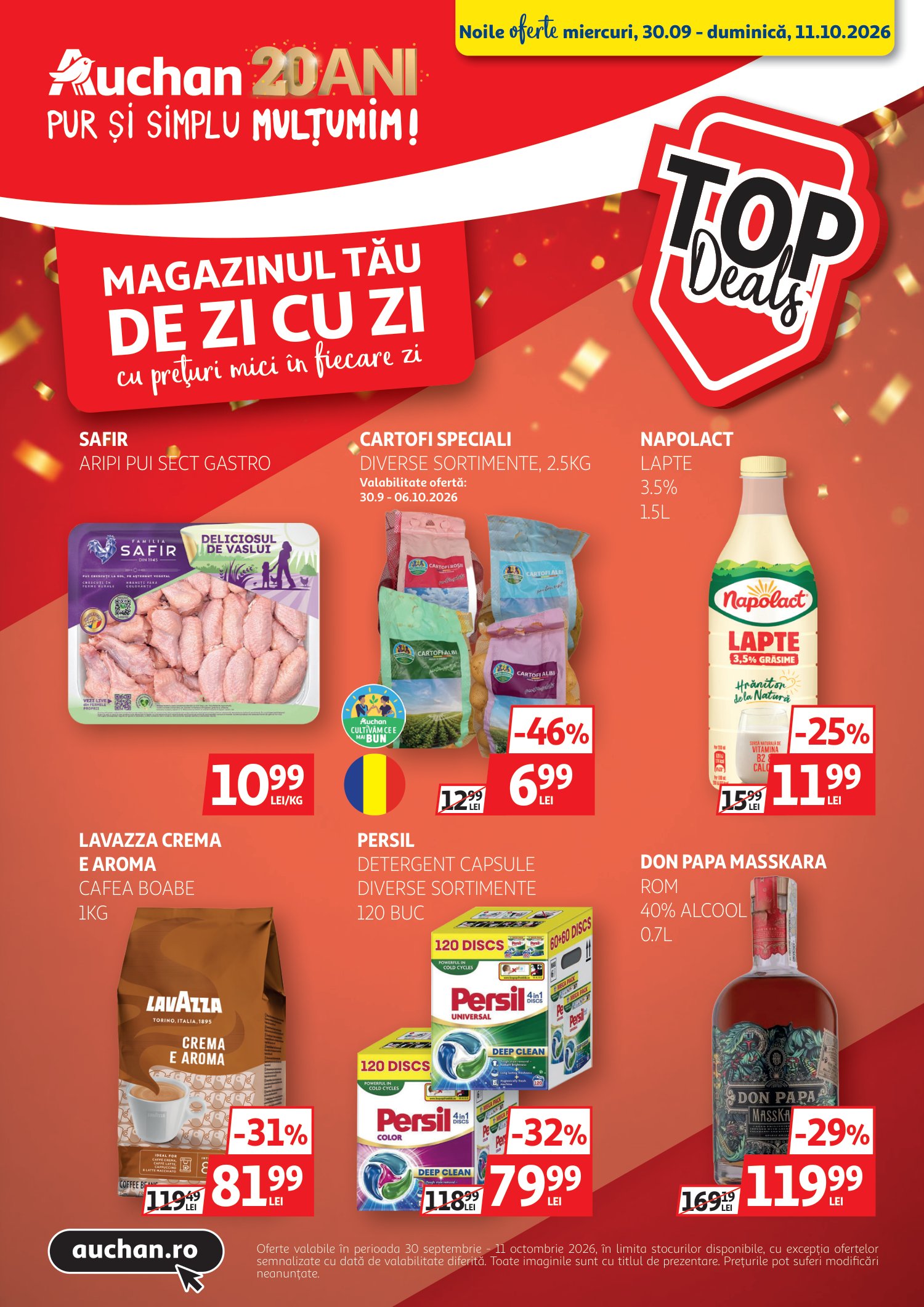 auchan - Brosura Auchan valabilă de la miercuri 30.09.2026 până la duminică 11.10.2026