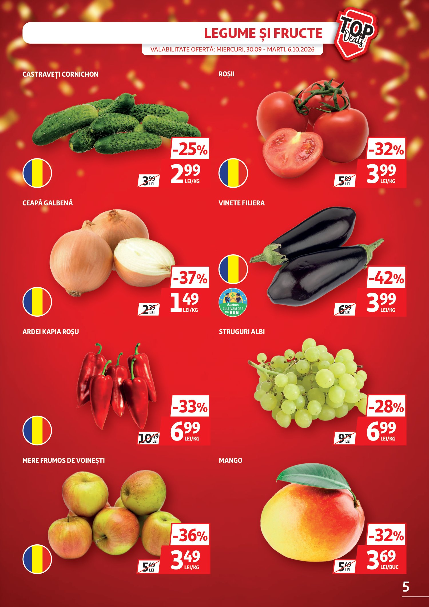 auchan - Brosura Auchan valabilă de la miercuri 30.09.2026 până la duminică 11.10.2026 - page: 5