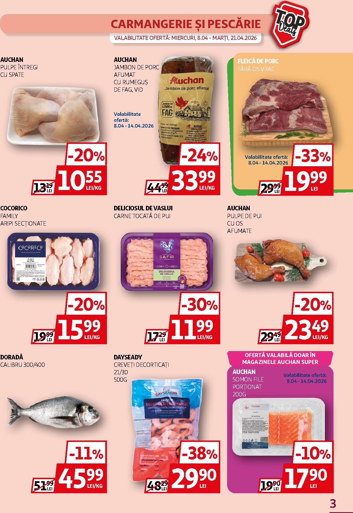 auchan - Brosura Auchan - Top Deals valabilă de la miercuri 08.04.2026 până la marți 21.04.2026 - page: 3