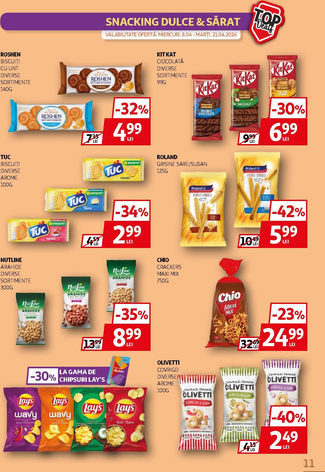 auchan - Brosura Auchan - Top Deals valabilă de la miercuri 08.04.2026 până la marți 21.04.2026 - page: 11