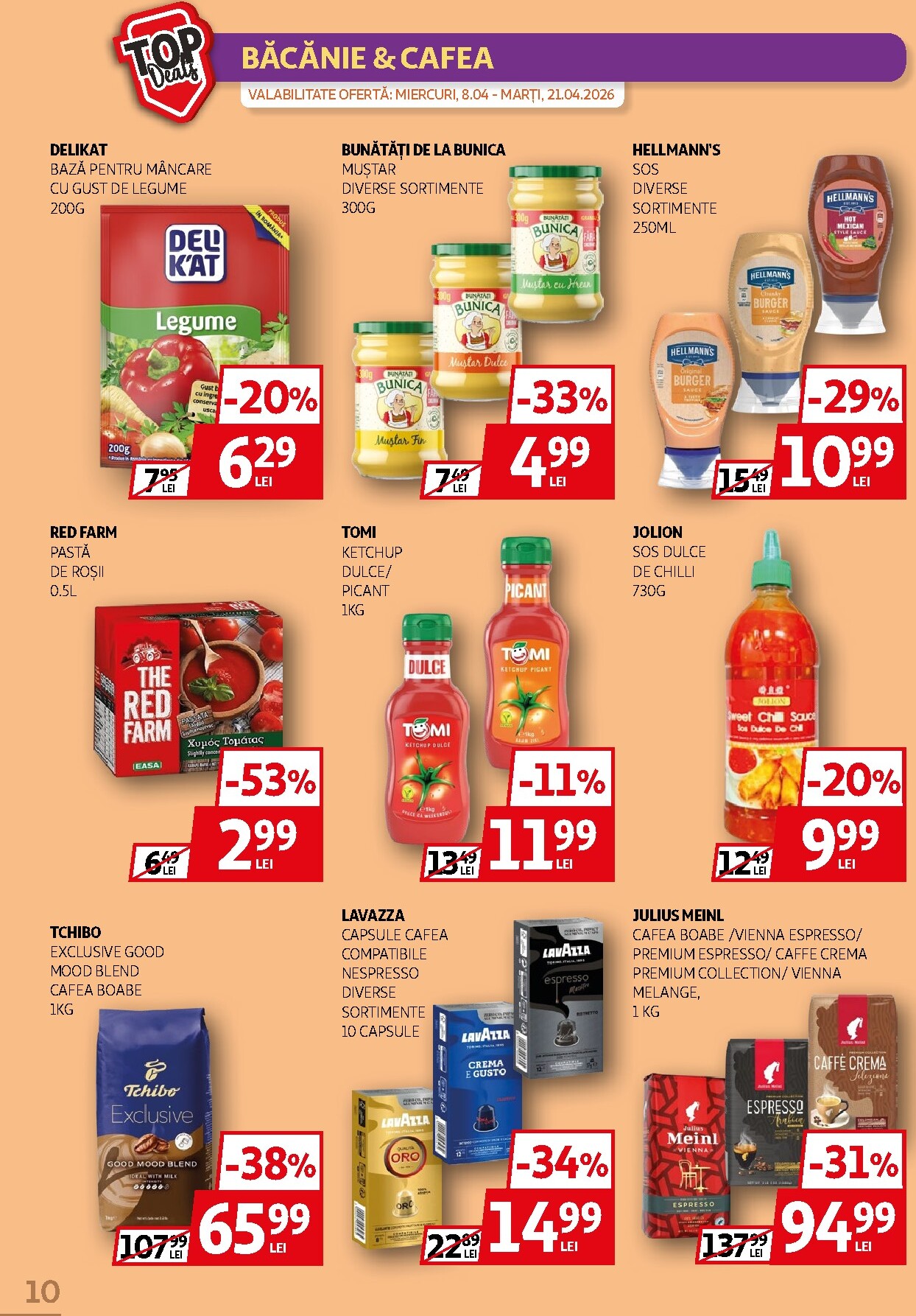 auchan - Brosura Auchan - Top Deals valabilă de la miercuri 08.04.2026 până la marți 21.04.2026 - page: 10