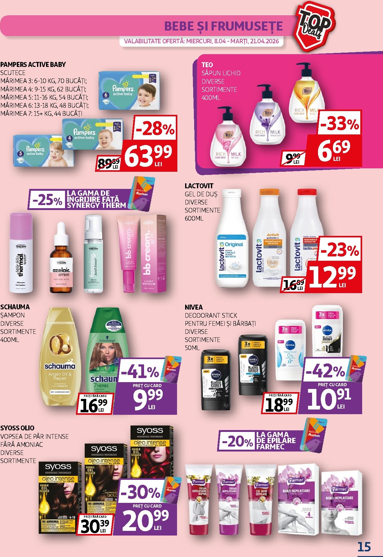 auchan - Brosura Auchan - Top Deals valabilă de la miercuri 08.04.2026 până la marți 21.04.2026 - page: 15