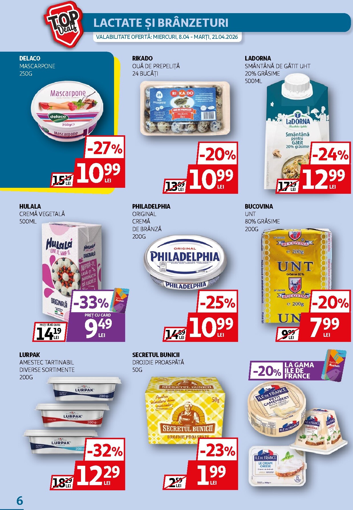 auchan - Brosura Auchan - Top Deals valabilă de la miercuri 08.04.2026 până la marți 21.04.2026 - page: 6