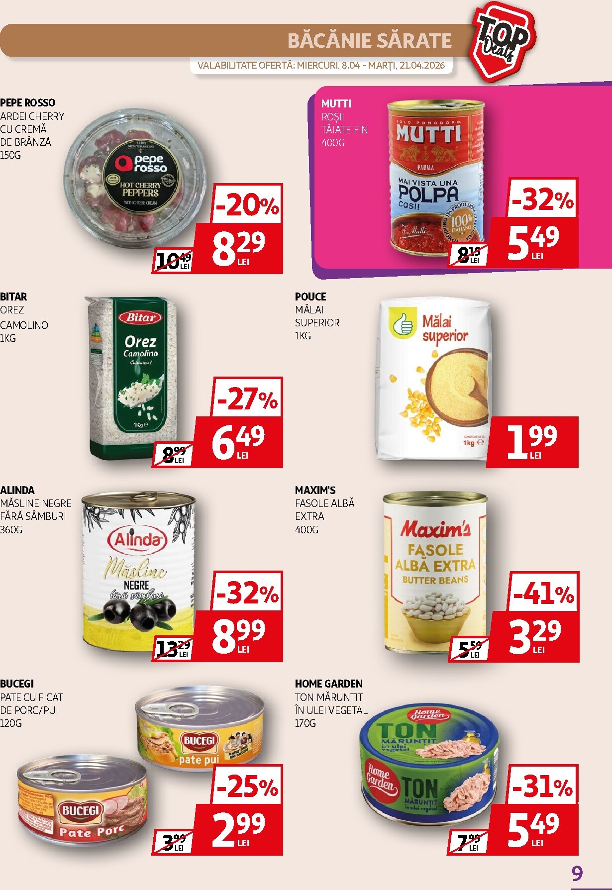 auchan - Brosura Auchan - Top Deals valabilă de la miercuri 08.04.2026 până la marți 21.04.2026 - page: 9