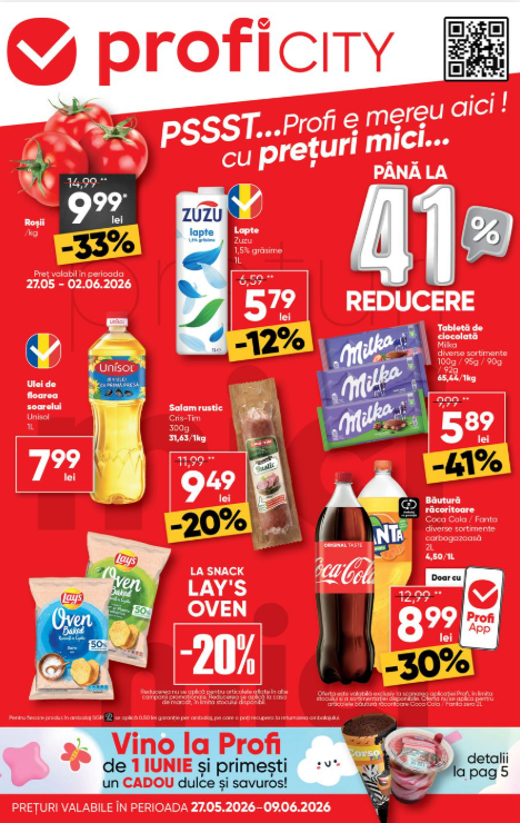 profi - Brosura PROFI City valabilă de la miercuri 27.05.2026 până la marți 09.06.2026