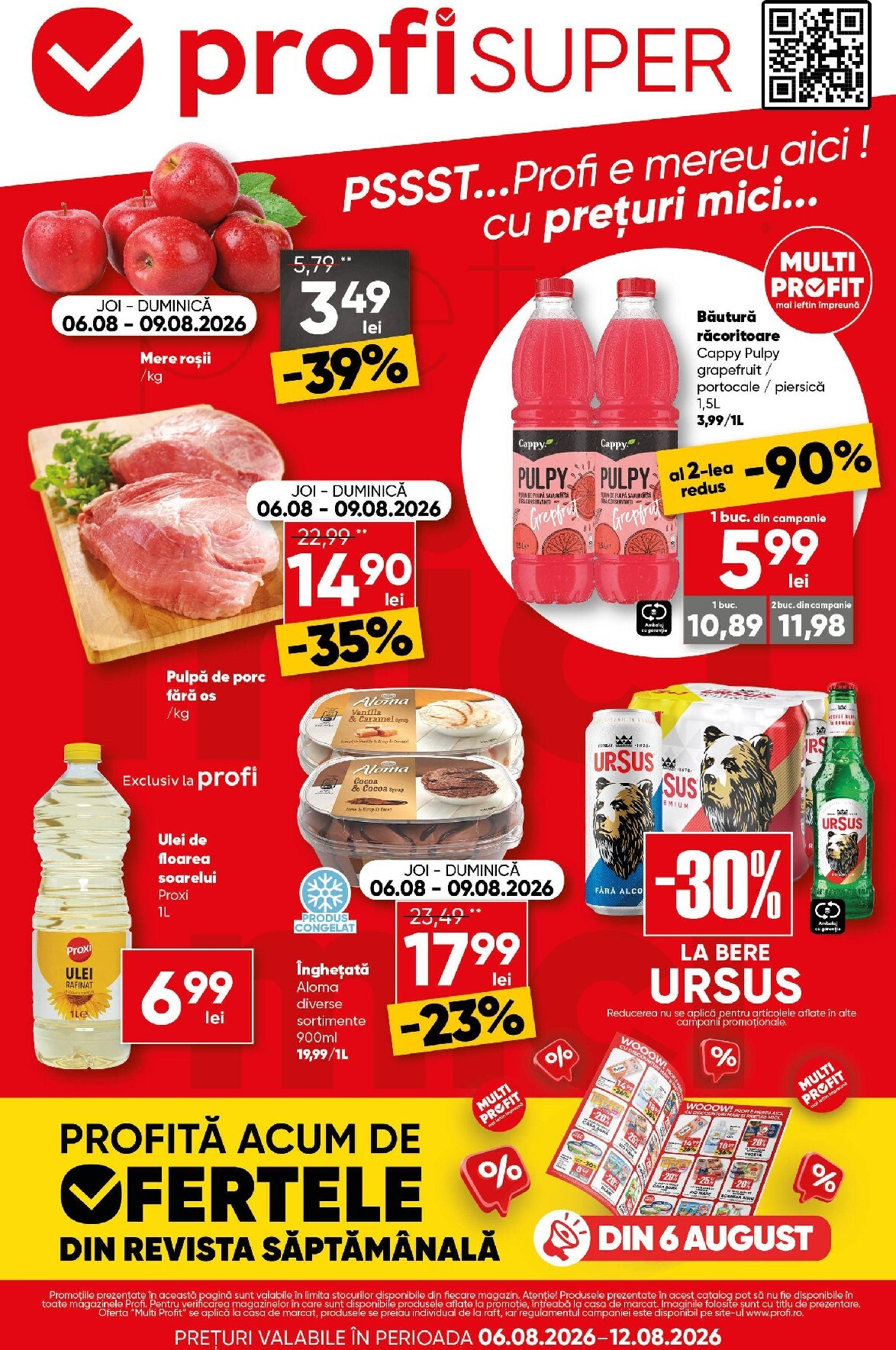 profi - Brosura PROFI Super valabilă de la joi 06.08.2026 până la miercuri 12.08.2026