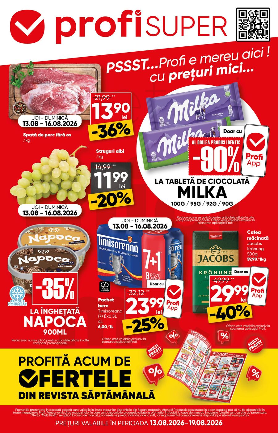 profi - Brosura PROFI Super valabilă de la joi 13.08.2026 până la miercuri 19.08.2026