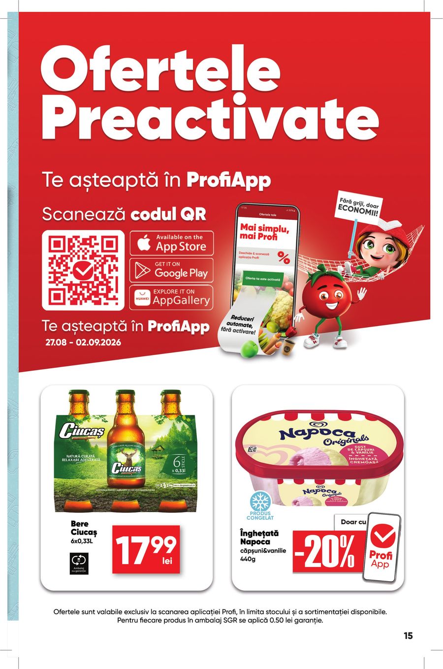 profi - Brosura PROFI Super valabilă de la joi 27.08.2026 până la miercuri 02.09.2026 - page: 15