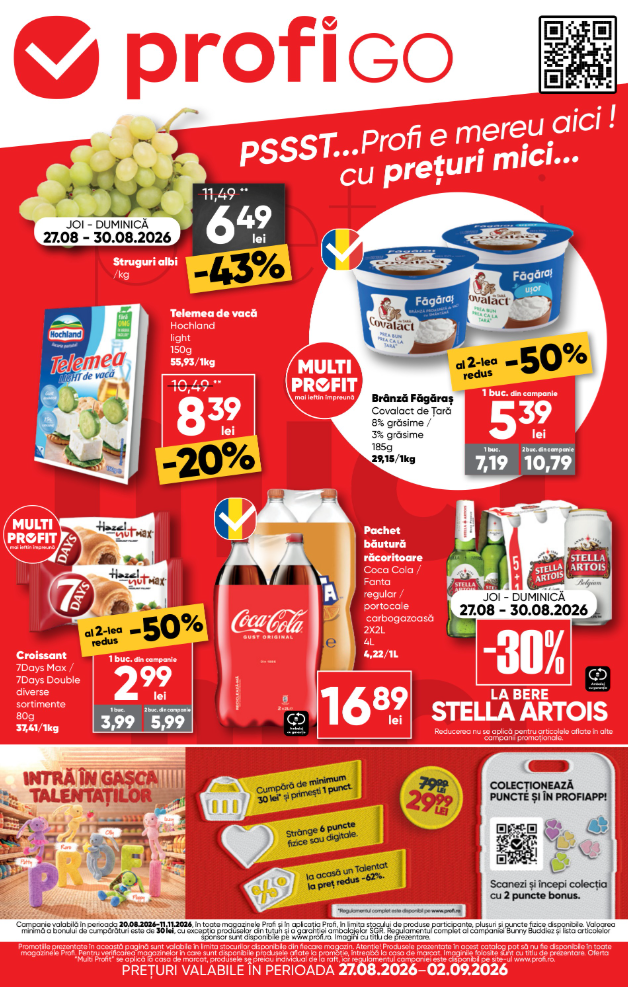 profi - Brosura PROFI Go valabilă de la joi 27.08.2026 până la miercuri 02.09.2026
