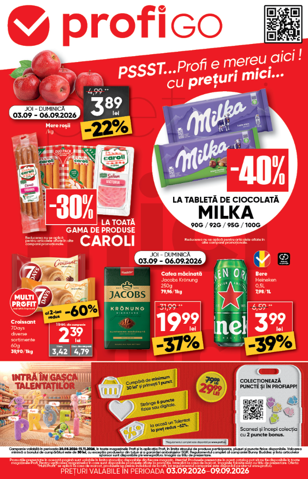 profi - Brosura PROFI Go valabilă de la joi 03.09.2026 până la miercuri 09.09.2026