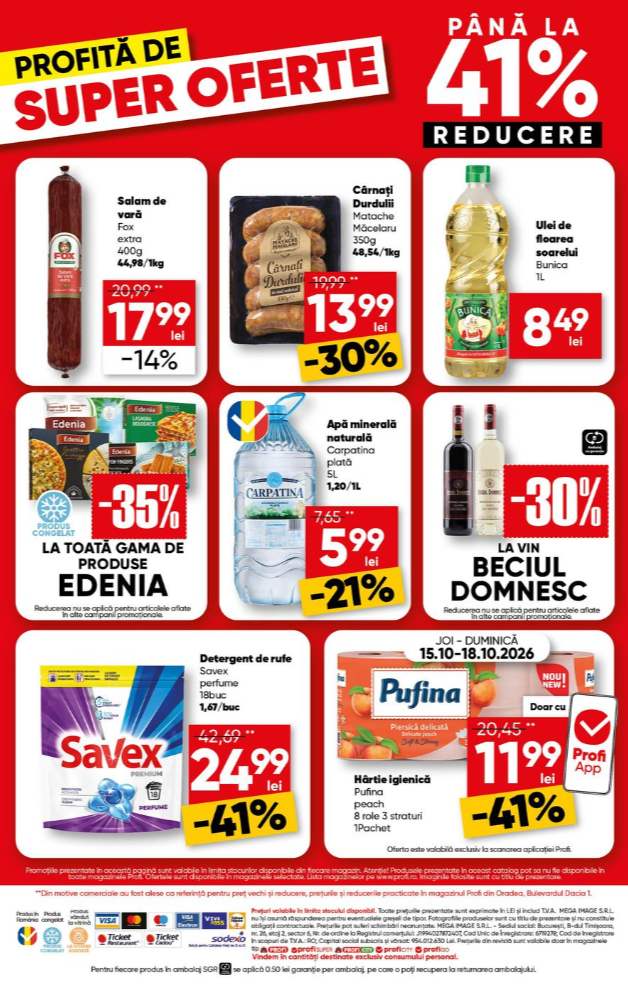 profi - Brosura PROFI valabilă de la joi 15.10.2026 până la miercuri 21.10.2026 - page: 18