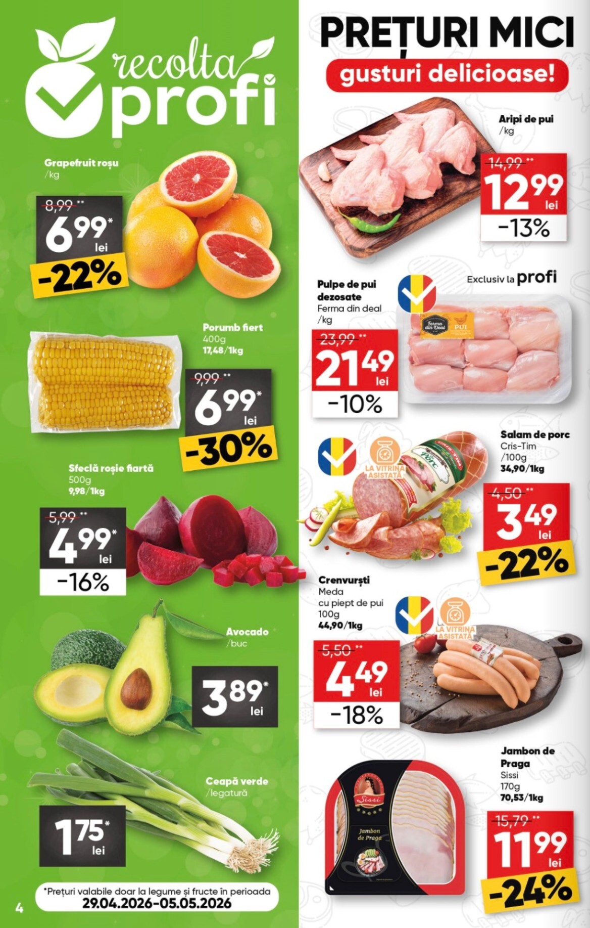 profi - Brosura PROFI Super valabilă de la miercuri 29.04.2026 până la marți 12.05.2026 - page: 4