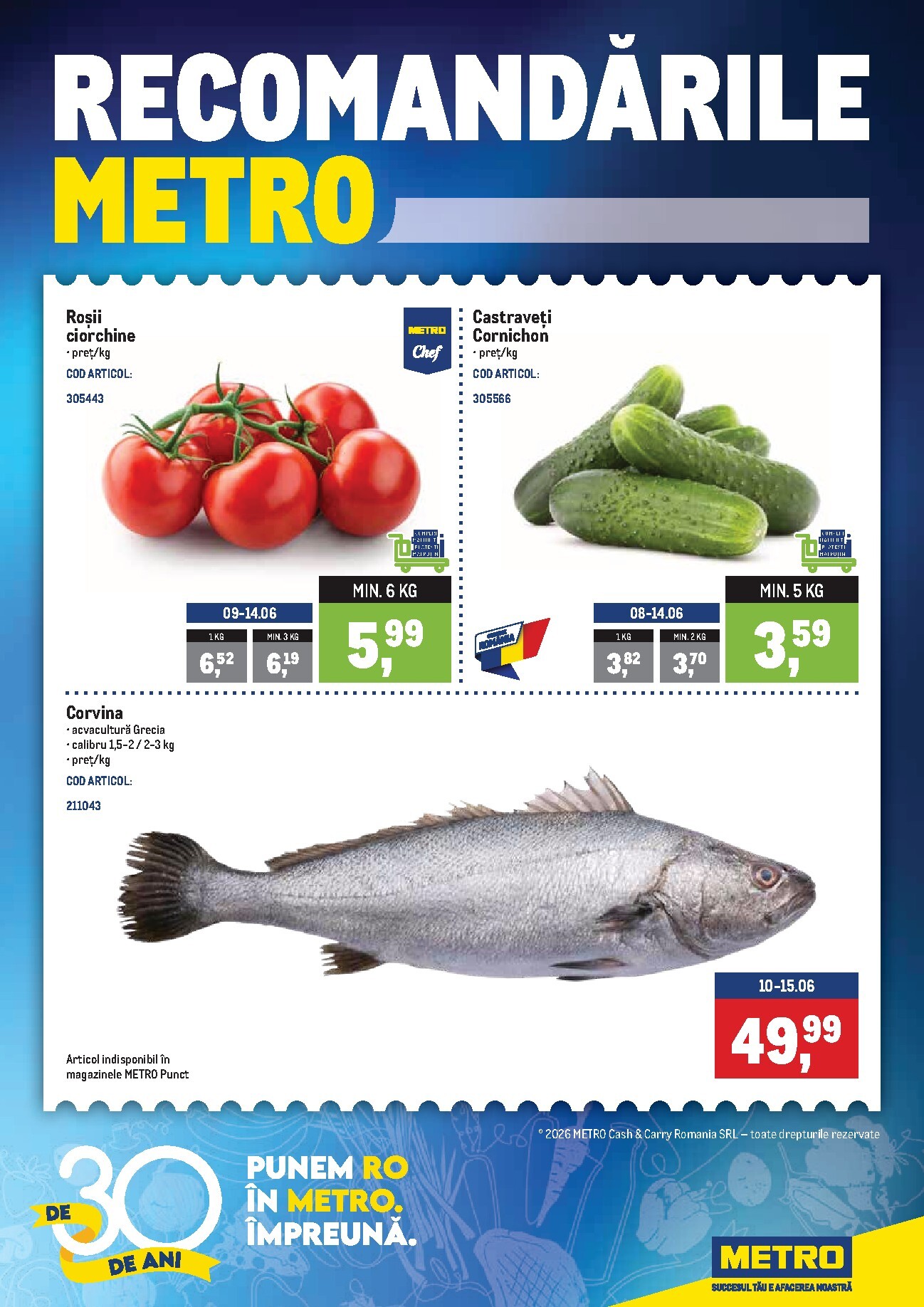 metro - Brosura Metro - Recomandari valabilă de la luni 08.06.2026 până la duminică 14.06.2026