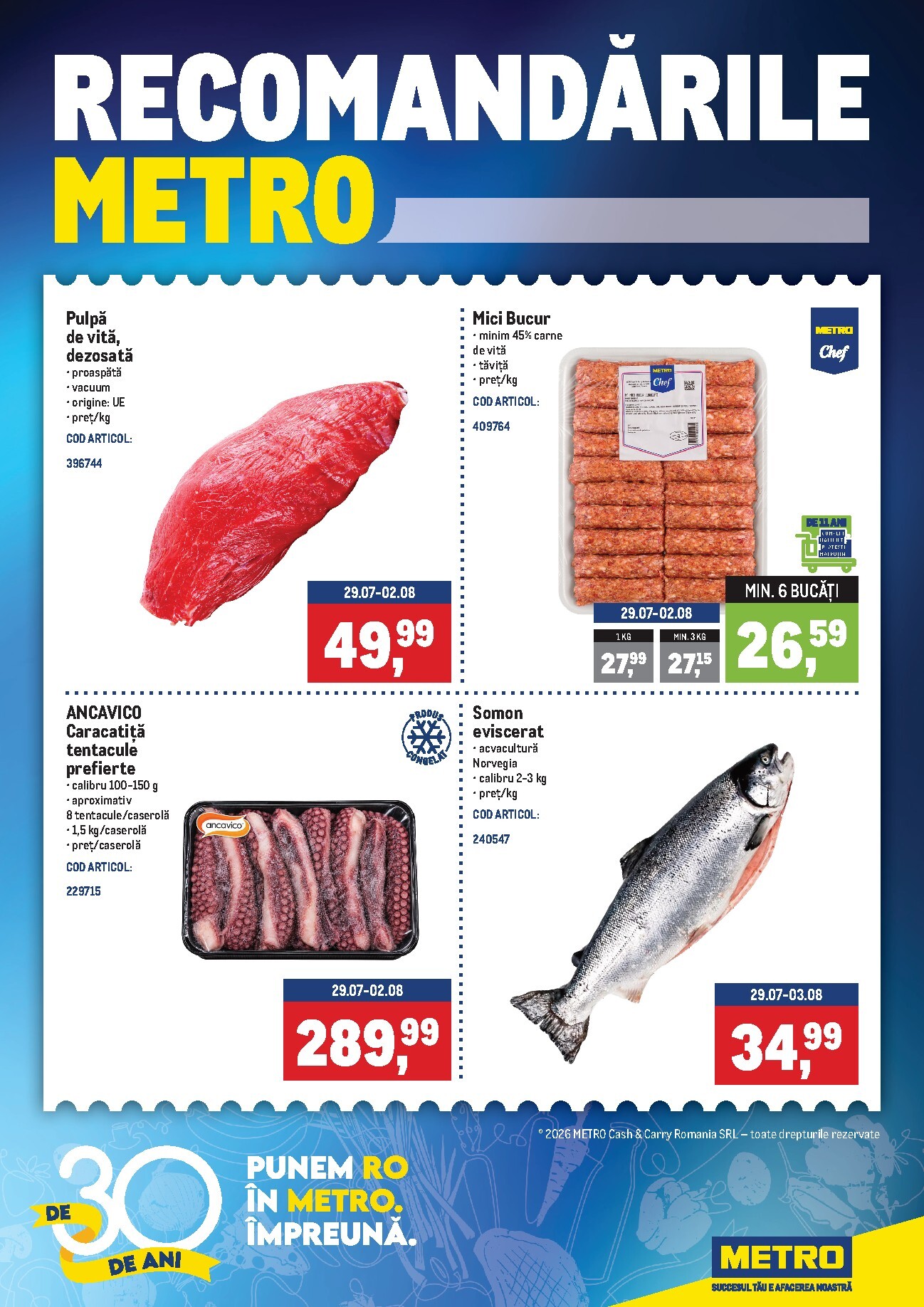 metro - Brosura Metro - Recomandările valabilă de la luni 27.07.2026 până la duminică 02.08.2026 - page: 1