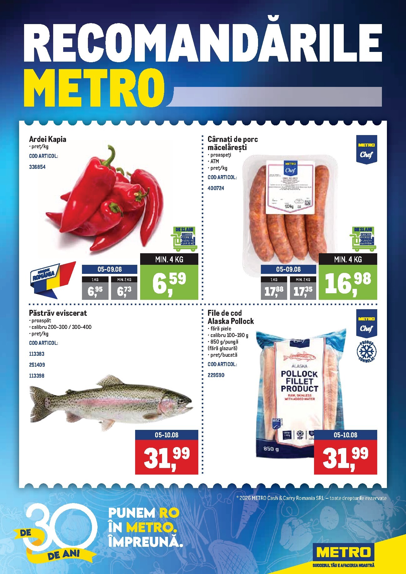 metro - Brosura Metro valabilă de la sâmbătă 01.08.2026 până la luni 10.08.2026