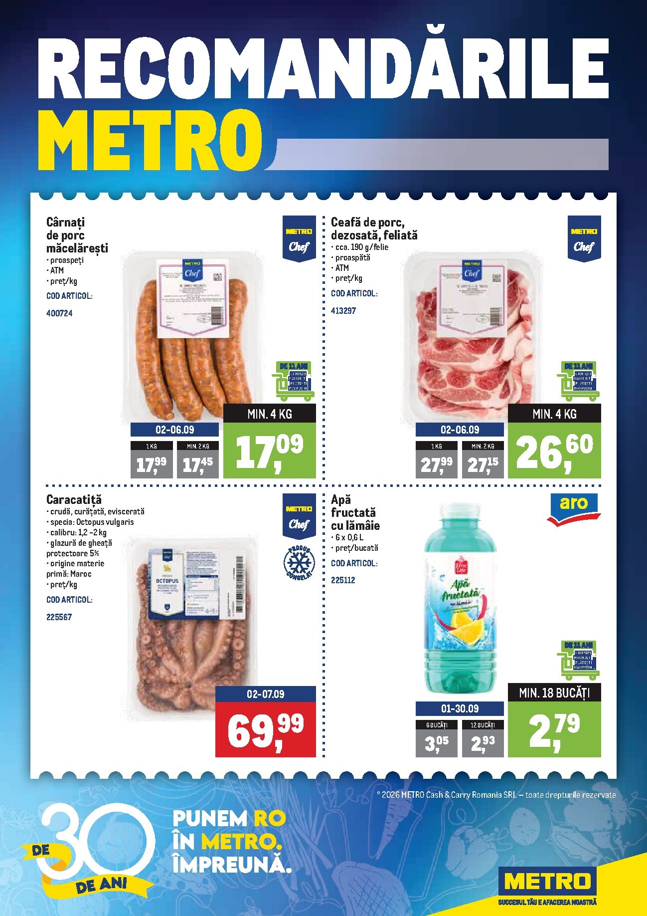 metro - Brosura Metro - Recomandari valabilă de la luni 31.08.2026 până la duminică 06.09.2026