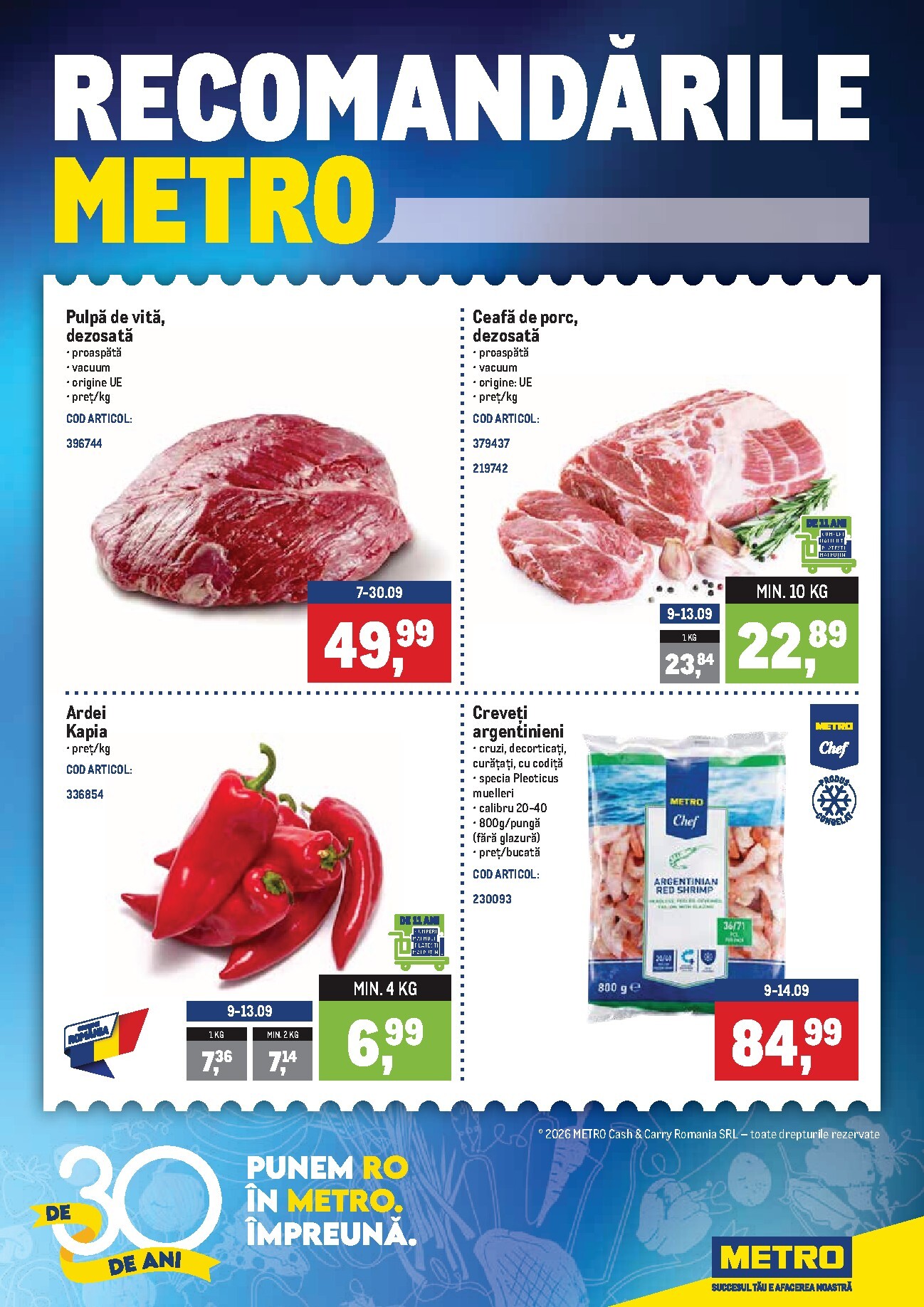 metro - Brosura Metro - Recomandari valabilă de la luni 07.09.2026 până la duminică 13.09.2026 - page: 1