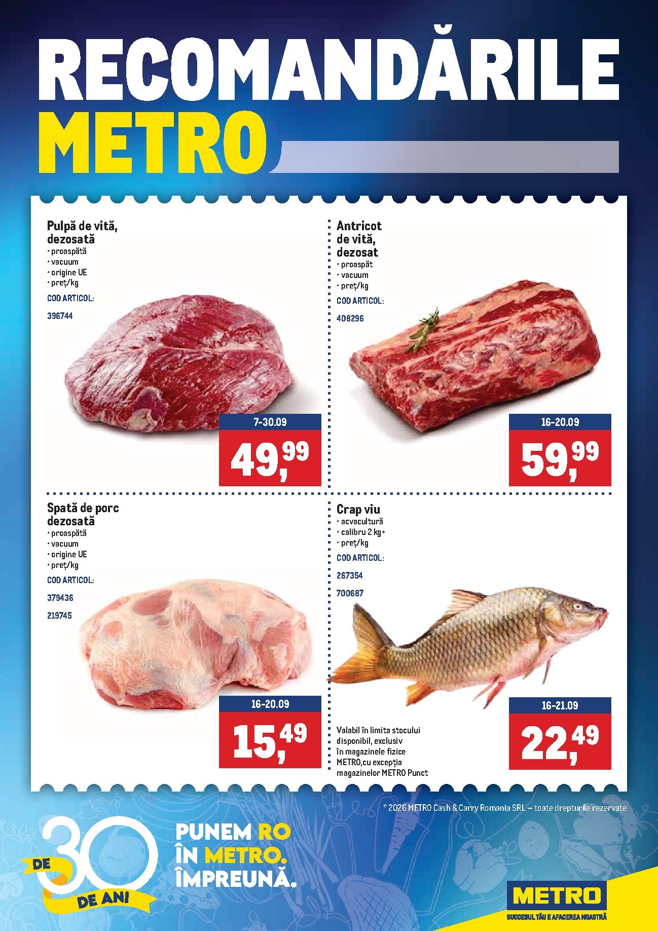 metro - Brosura Metro valabilă de la luni 14.09.2026 până la luni 21.09.2026