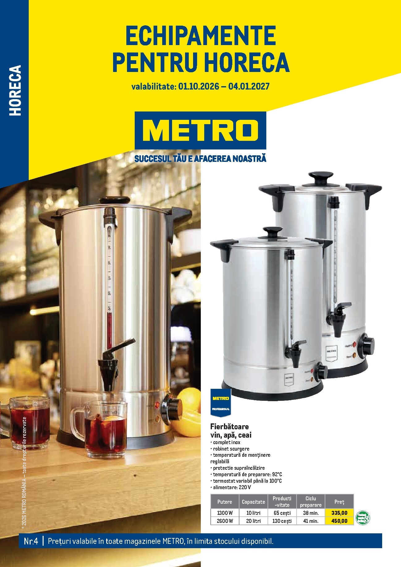 metro - Brosura Metro - Soluții Nealimentare pentru HoReCa valabilă de la joi 01.10.2026 până la luni 04.01.2027