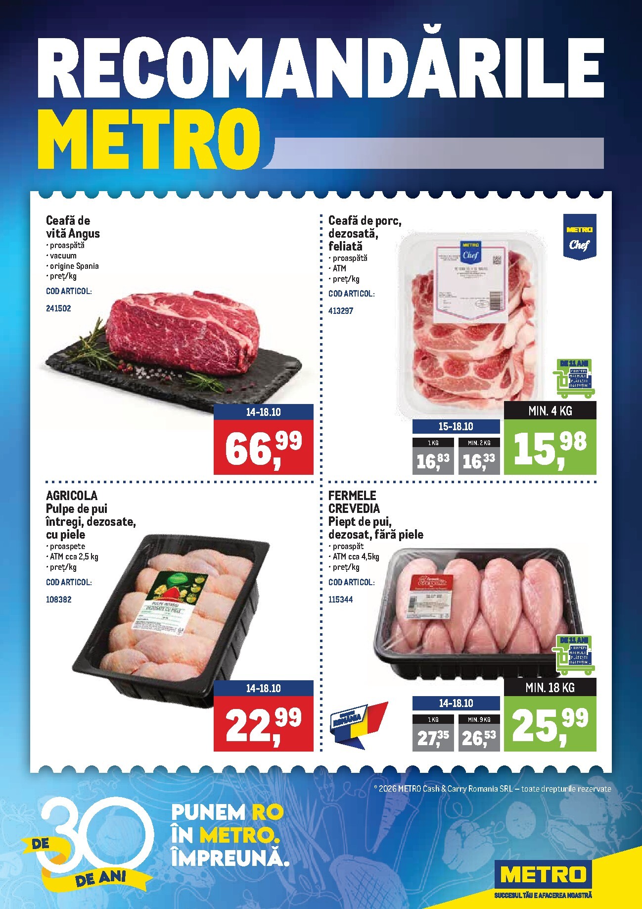 metro - Brosura Metro - Recomandari valabilă de la luni 12.10.2026 până la duminică 18.10.2026 - page: 1