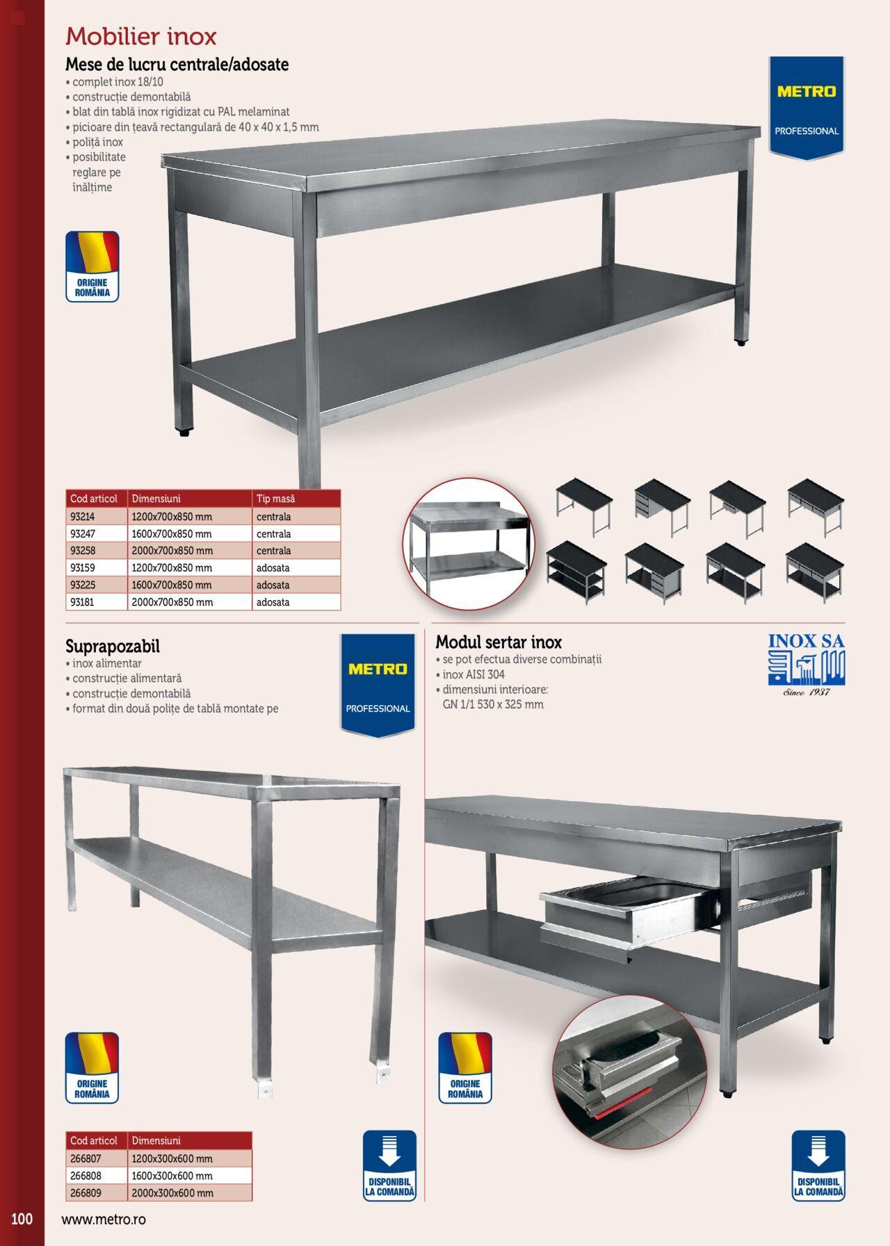 metro - Metro catalog - Echipamente Profesionale pentru HoReCa de luni 15.01.2024 - page: 100