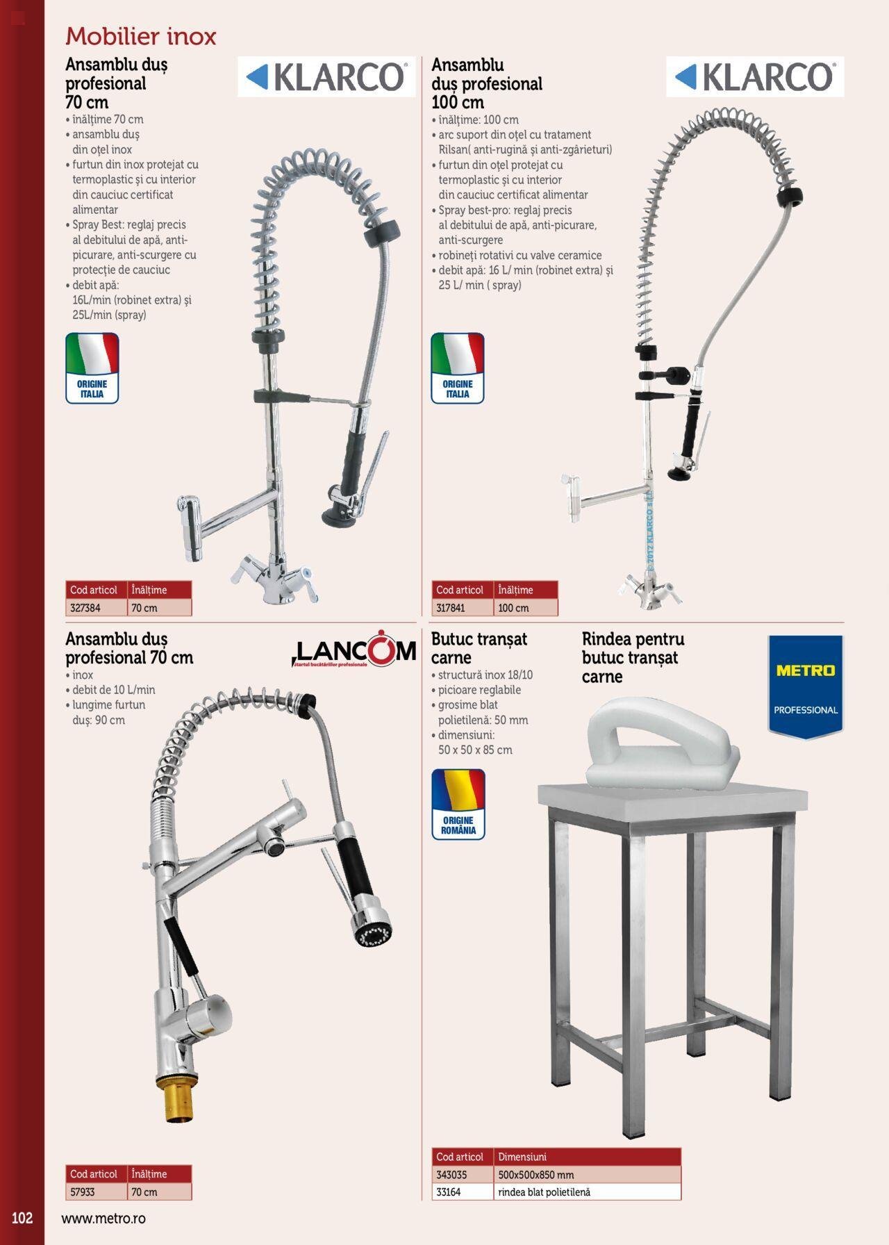 metro - Metro catalog - Echipamente Profesionale pentru HoReCa de luni 15.01.2024 - page: 102