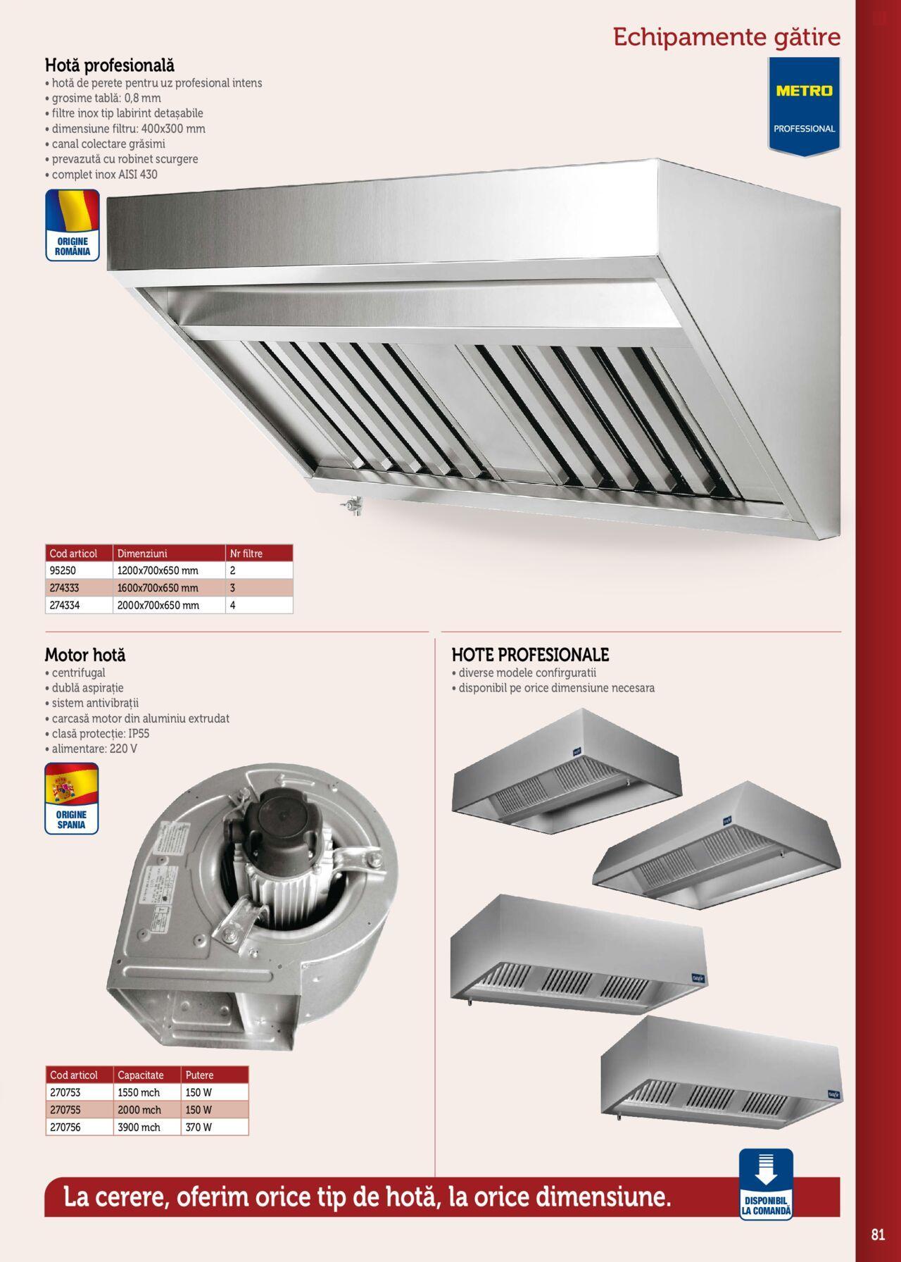 metro - Metro catalog - Echipamente Profesionale pentru HoReCa de luni 15.01.2024 - page: 81