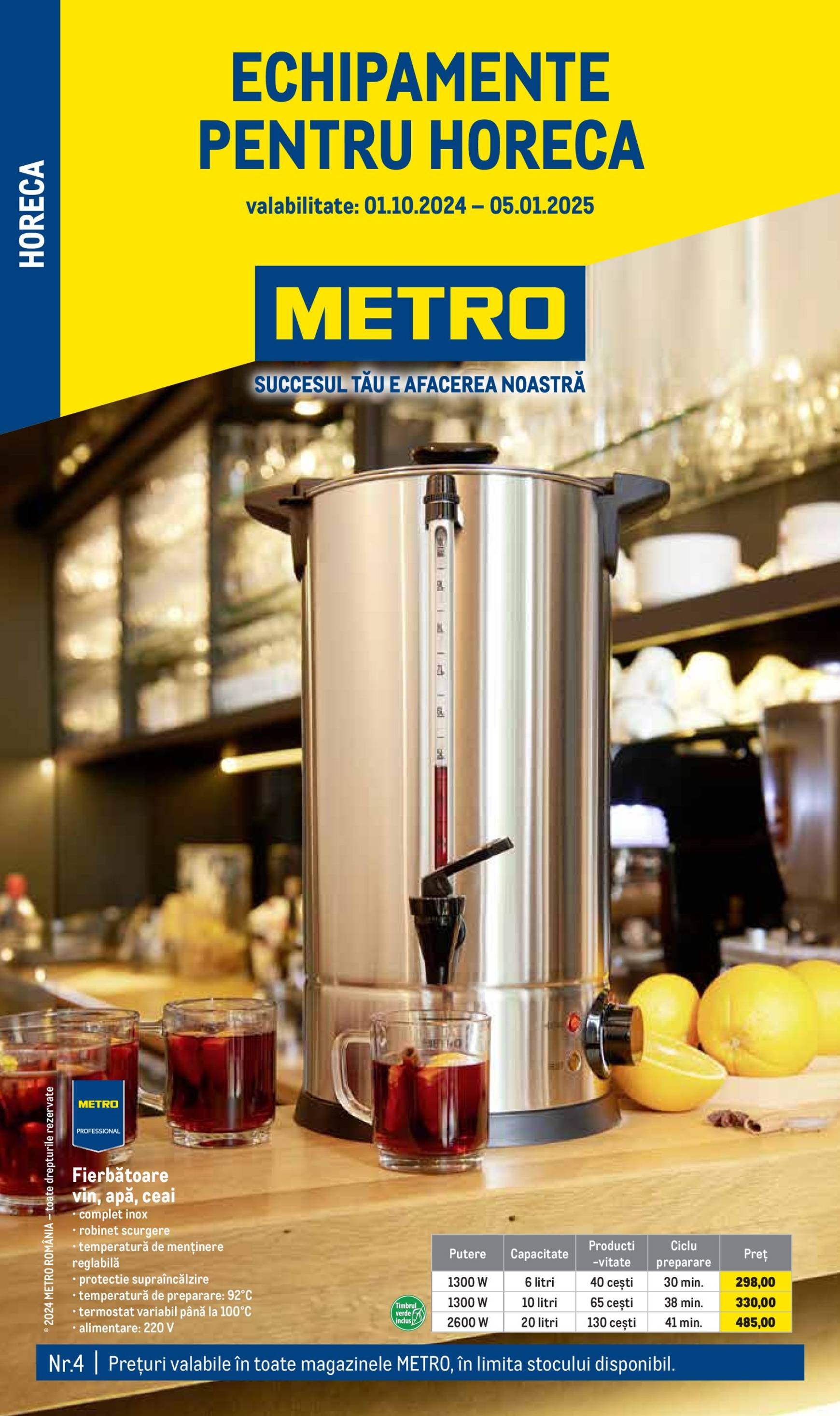 metro - Catalog nou Metro - Soluții Nealimentare pentru HoReCa 01.10. - 05.01.