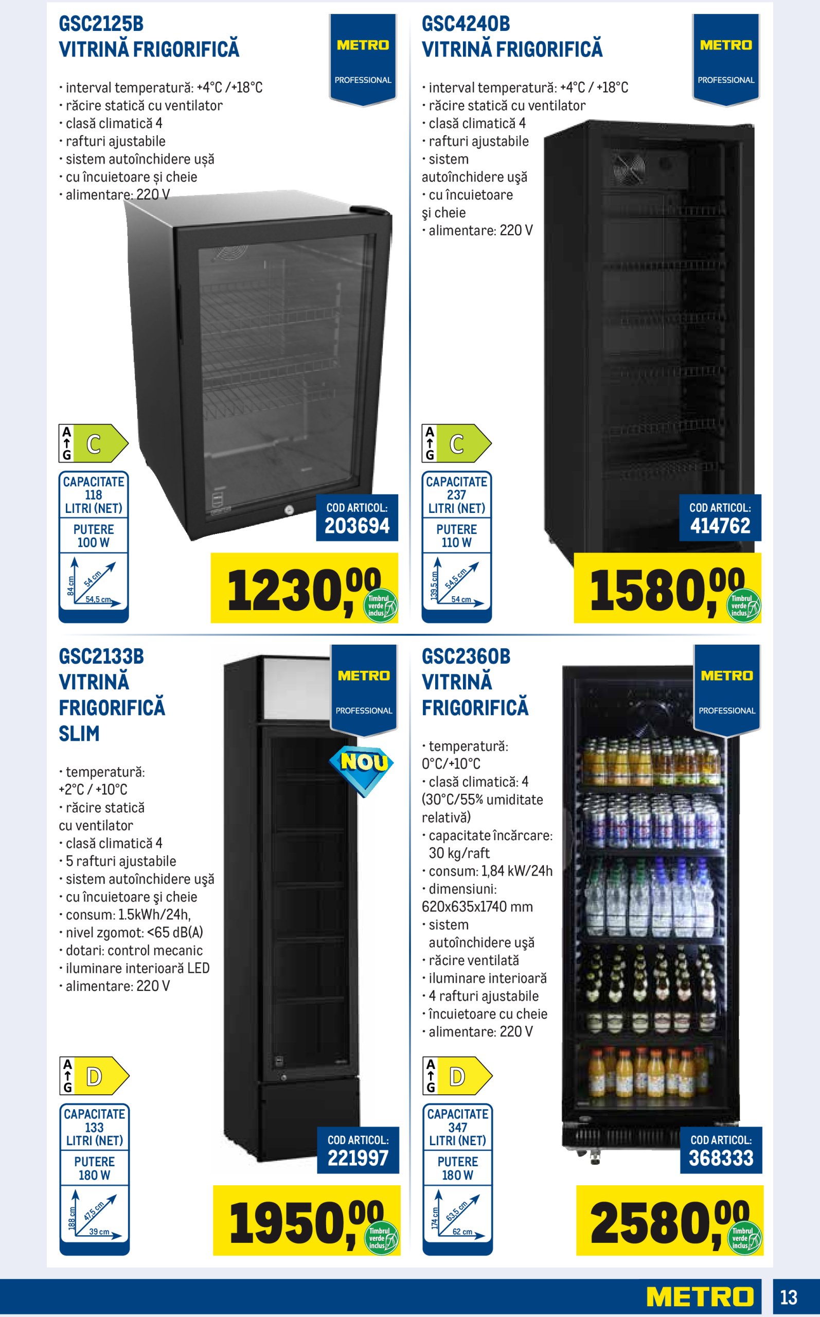 metro - Catalog Metro - Echipamente pentru magazinul tău valabil din 01.04. - 30.06. - page: 13