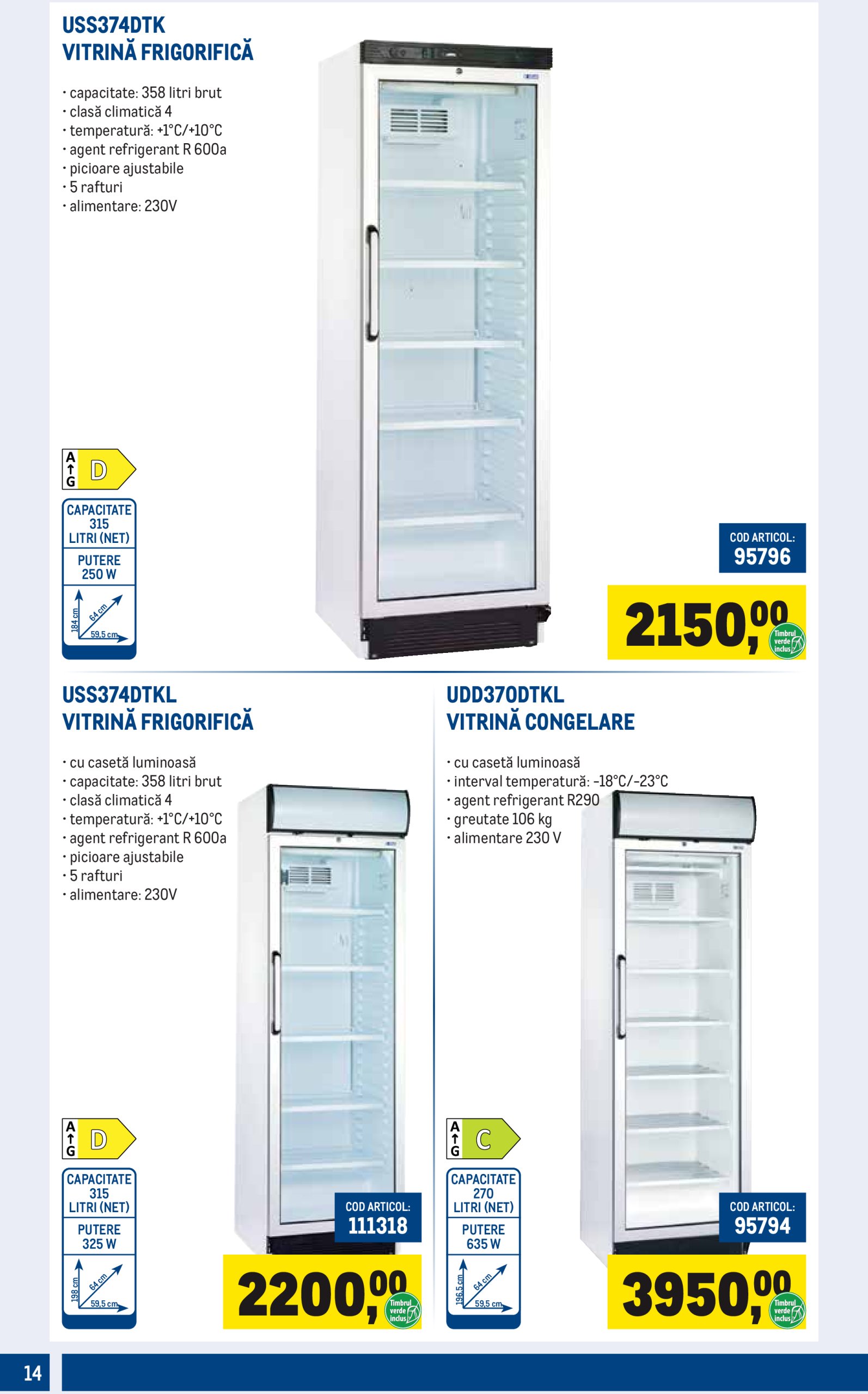 metro - Catalog Metro - Echipamente pentru magazinul tău valabil din 01.07. până pe 30.09. - page: 14