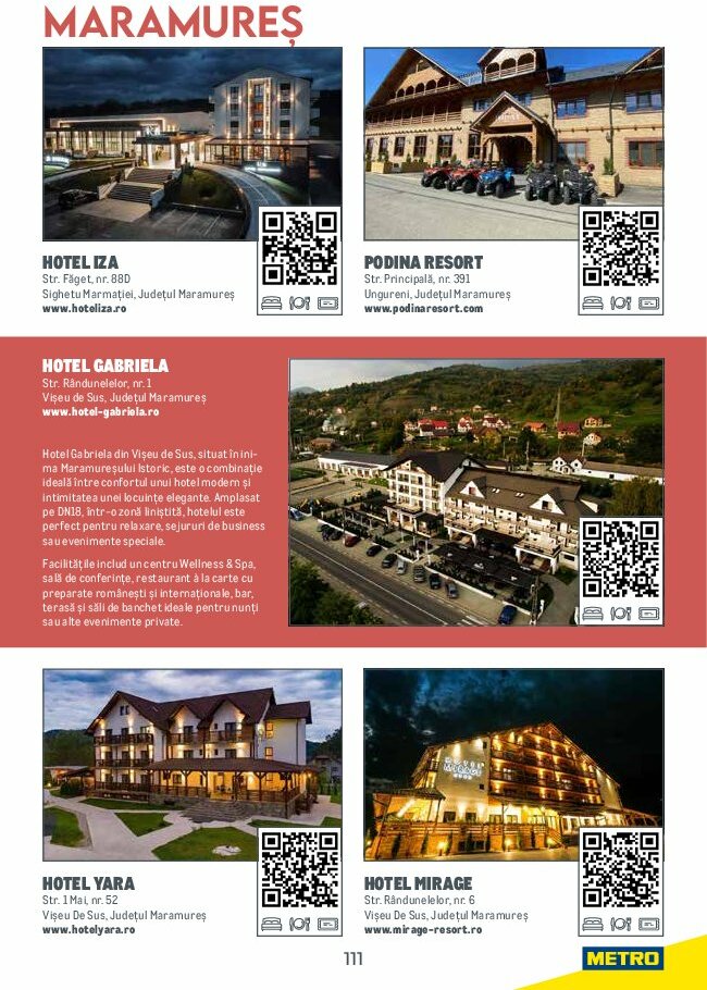 metro - Catalog Metro - Ghid de Turism România valabil din 04.08. până pe 31.05. - page: 111 metro - Catalog Metro - Ghid de Turism România valabil din 04.08. până pe 31.05. - page: 111