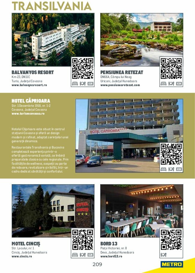 metro - Catalog Metro - Ghid de Turism România valabil din 04.08. până pe 31.05. - page: 209 metro - Catalog Metro - Ghid de Turism România valabil din 04.08. până pe 31.05. - page: 209