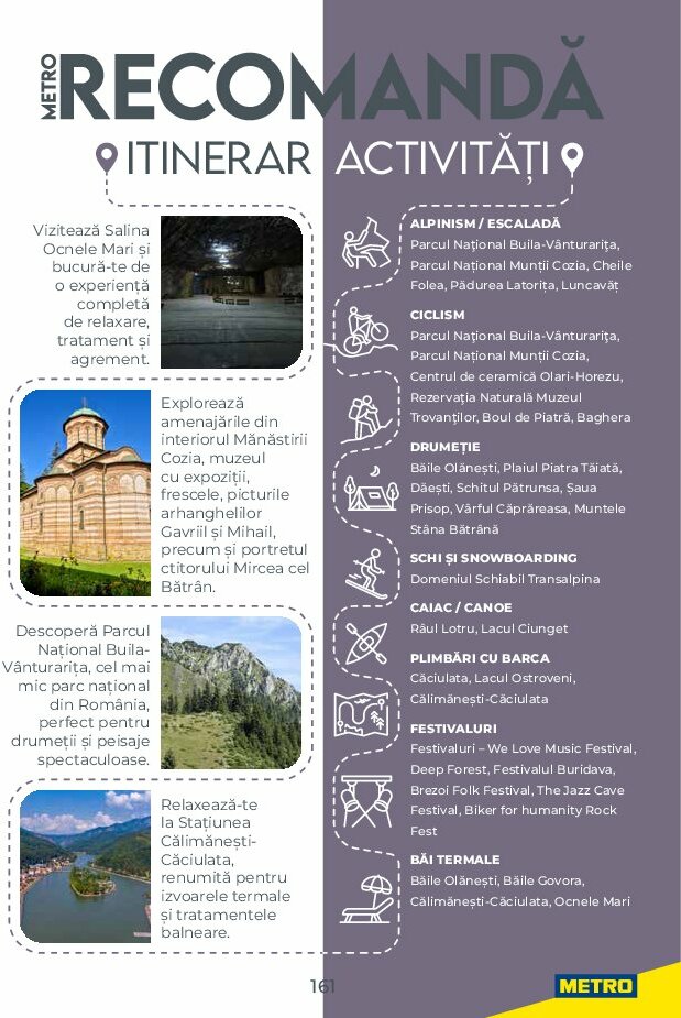metro - Catalog Metro - Ghid de Turism România valabil din 04.08. până pe 31.05. - page: 161 metro - Catalog Metro - Ghid de Turism România valabil din 04.08. până pe 31.05. - page: 161