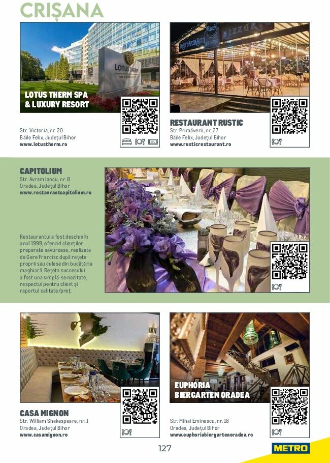 metro - Catalog Metro - Ghid de Turism România valabil din 04.08. până pe 31.05. - page: 127 metro - Catalog Metro - Ghid de Turism România valabil din 04.08. până pe 31.05. - page: 127
