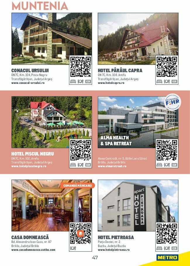 metro - Catalog Metro - Ghid de Turism România valabil din 04.08. până pe 31.05. - page: 47 metro - Catalog Metro - Ghid de Turism România valabil din 04.08. până pe 31.05. - page: 47