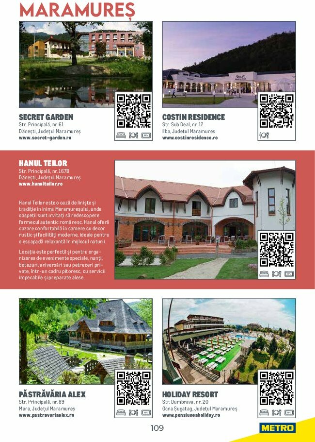 metro - Catalog Metro - Ghid de Turism România valabil din 04.08. până pe 31.05. - page: 109 metro - Catalog Metro - Ghid de Turism România valabil din 04.08. până pe 31.05. - page: 109