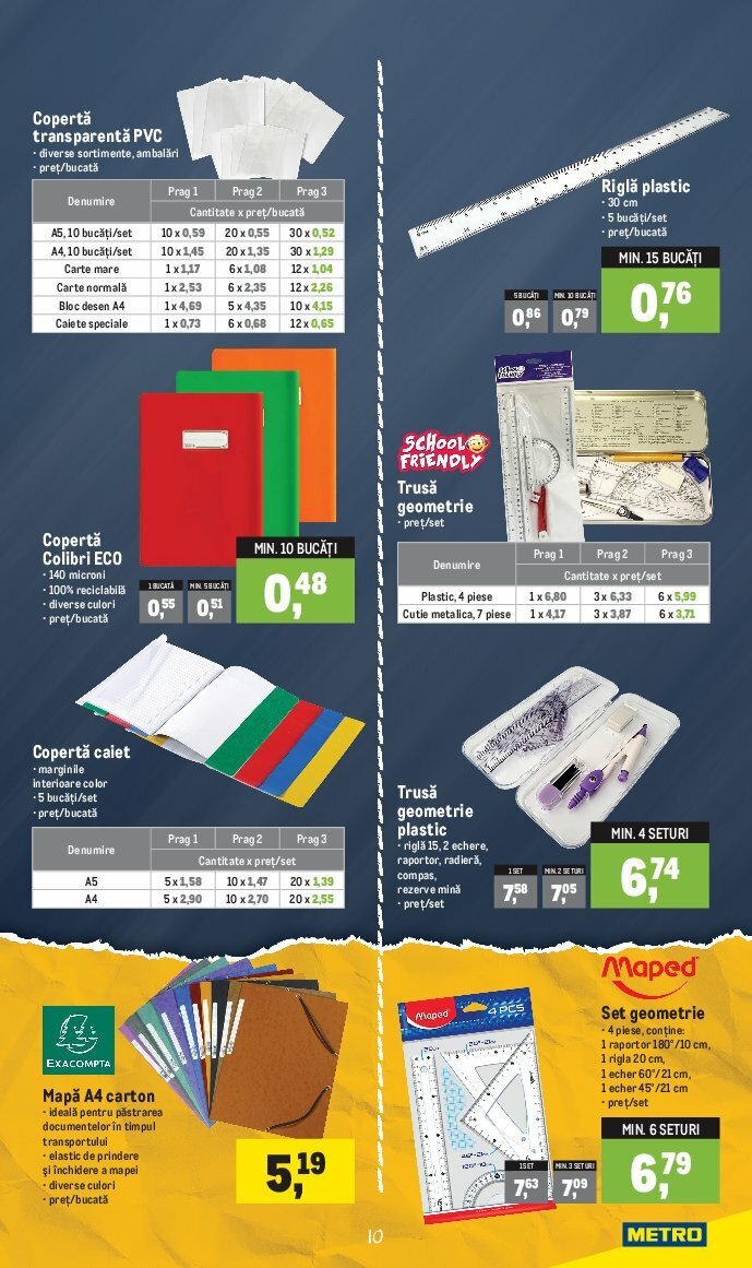 metro - Catalog Metro - Catalog Rechizite Școlare valabil din 01.08. până pe 25.09. - page: 10
