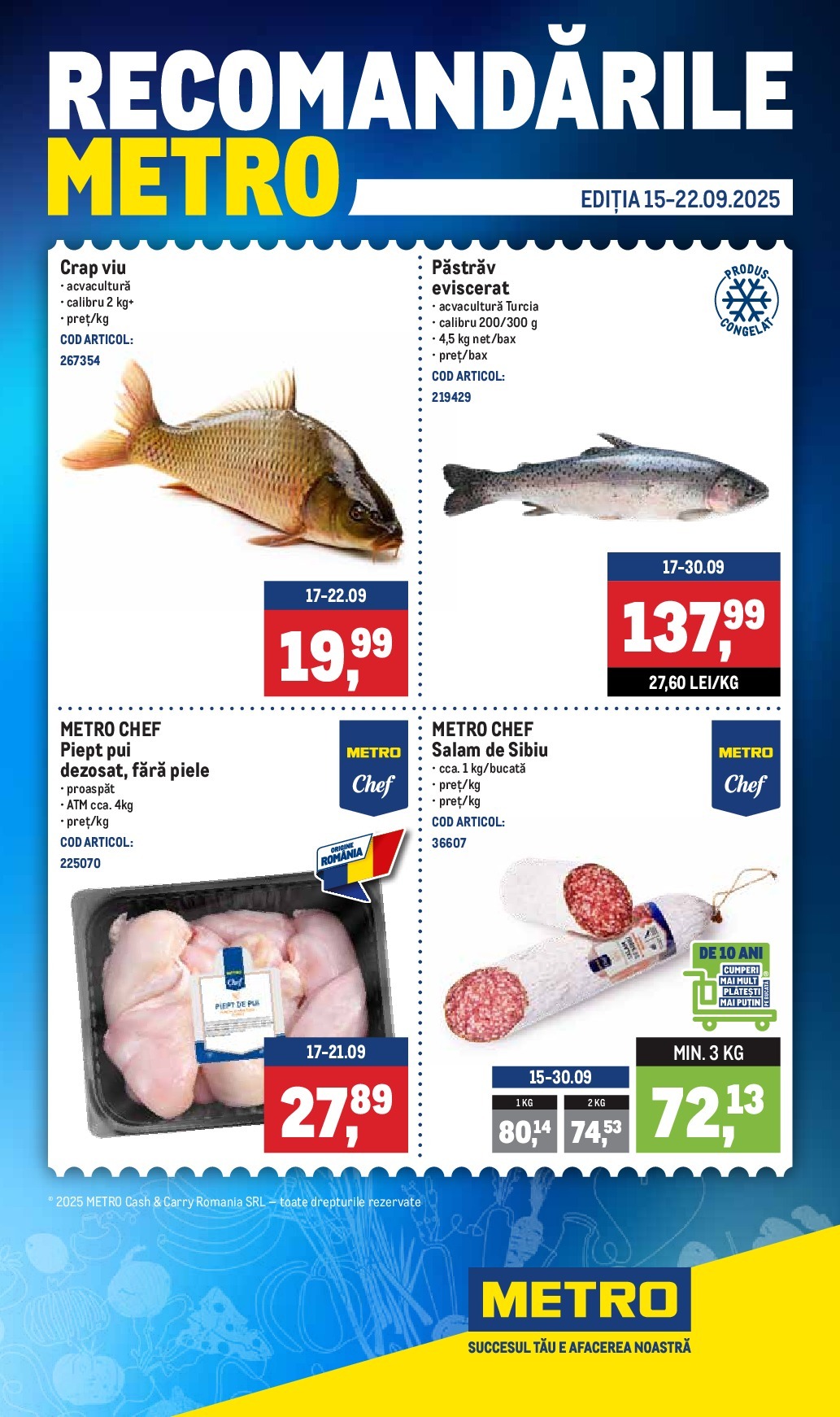 metro - Catalog Metro - Recomandările online – oferte valabile din 15.09.