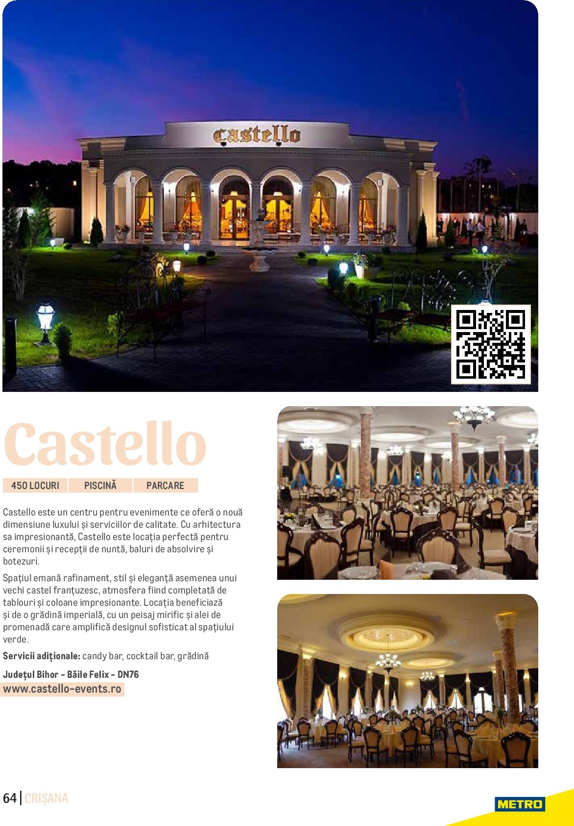 metro - Catalog Metro - Ghid Locații pentru Evenimente online – oferte valabile din 01.09. - page: 64 metro - Catalog Metro - Ghid Locații pentru Evenimente online – oferte valabile din 01.09. - page: 64