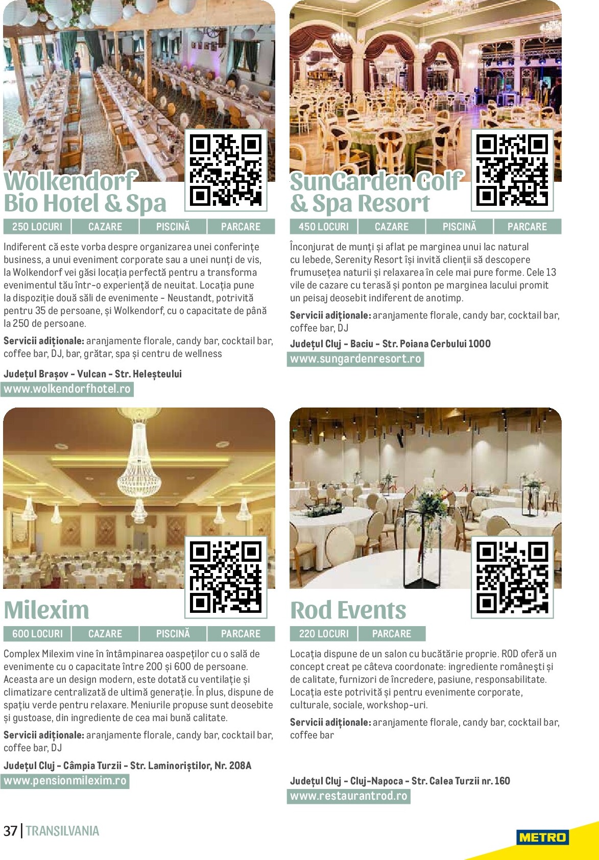 metro - Catalog Metro - Ghid Locații pentru Evenimente online – oferte valabile din 01.09. - page: 37 metro - Catalog Metro - Ghid Locații pentru Evenimente online – oferte valabile din 01.09. - page: 37