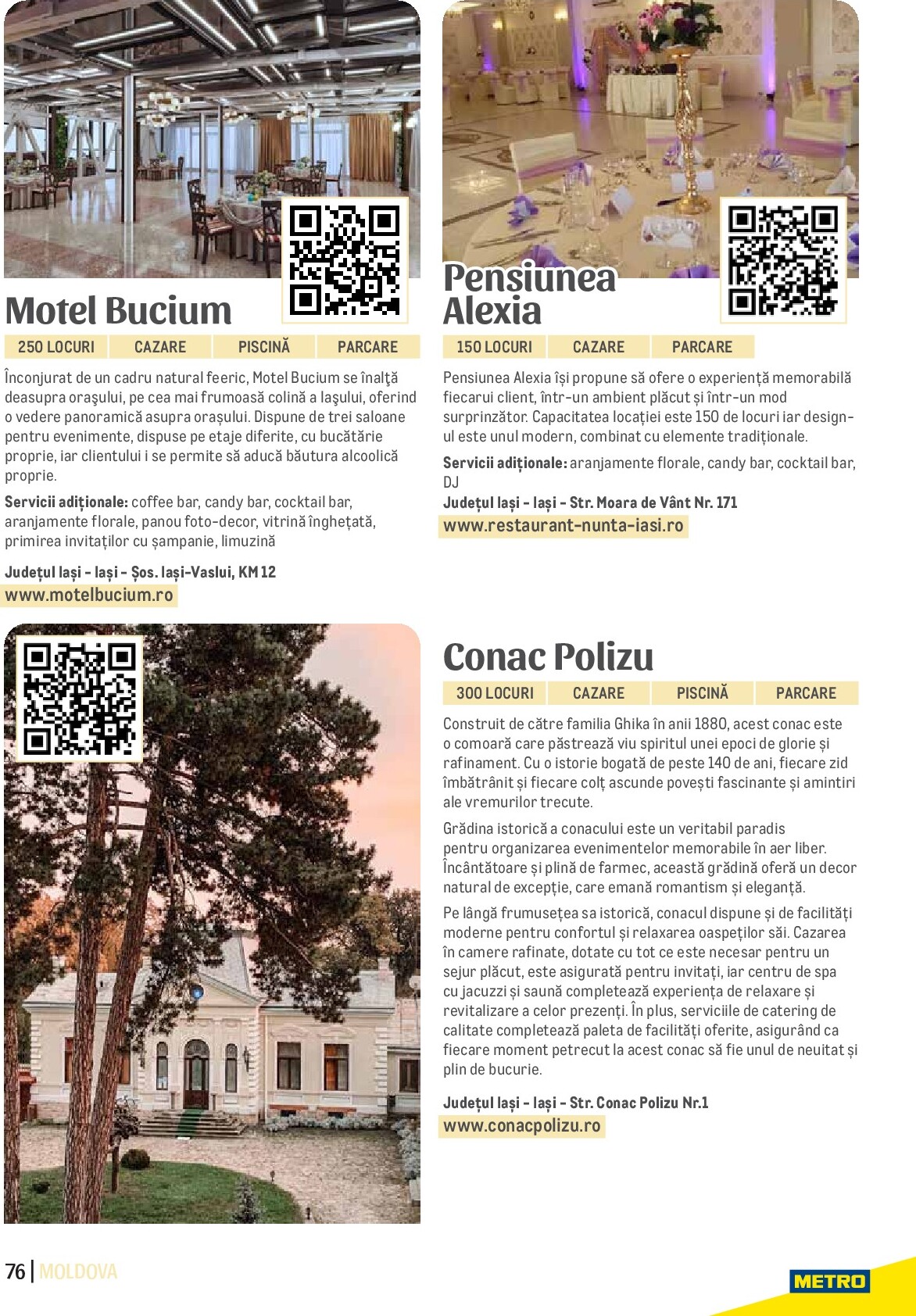 metro - Catalog Metro - Ghid Locații pentru Evenimente online – oferte valabile din 01.09. - page: 76 metro - Catalog Metro - Ghid Locații pentru Evenimente online – oferte valabile din 01.09. - page: 76