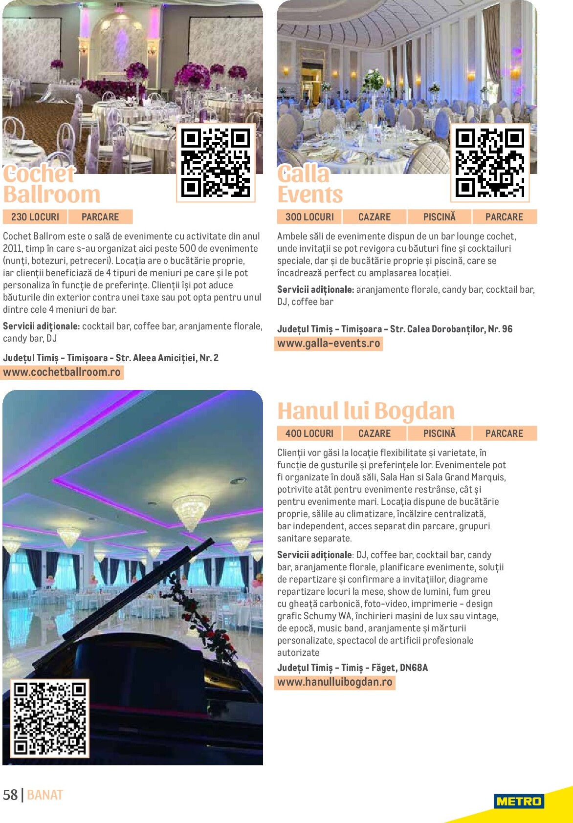 metro - Catalog Metro - Ghid Locații pentru Evenimente online – oferte valabile din 01.09. - page: 58 metro - Catalog Metro - Ghid Locații pentru Evenimente online – oferte valabile din 01.09. - page: 58