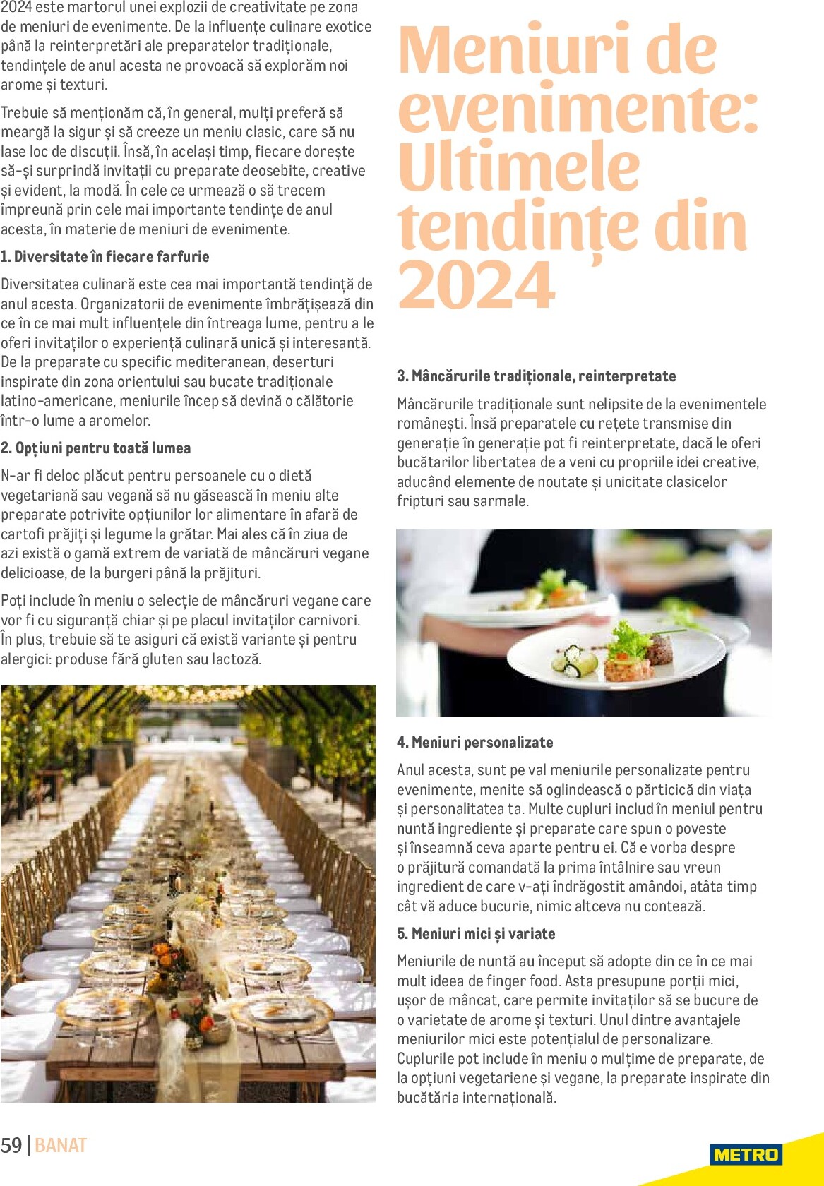 metro - Catalog Metro - Ghid Locații pentru Evenimente online – oferte valabile din 01.09. - page: 59 metro - Catalog Metro - Ghid Locații pentru Evenimente online – oferte valabile din 01.09. - page: 59