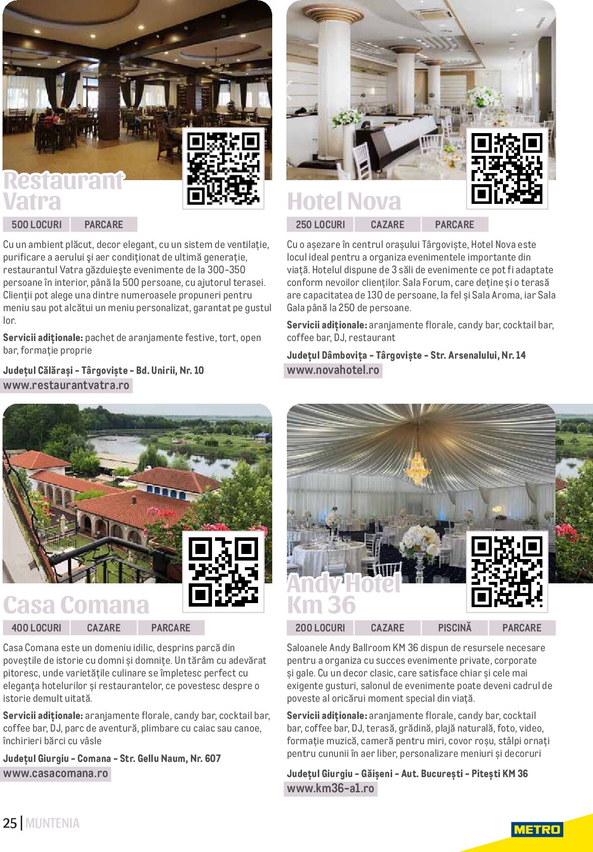 metro - Catalog Metro - Ghid Locații pentru Evenimente online – oferte valabile din 01.09. - page: 25 metro - Catalog Metro - Ghid Locații pentru Evenimente online – oferte valabile din 01.09. - page: 25