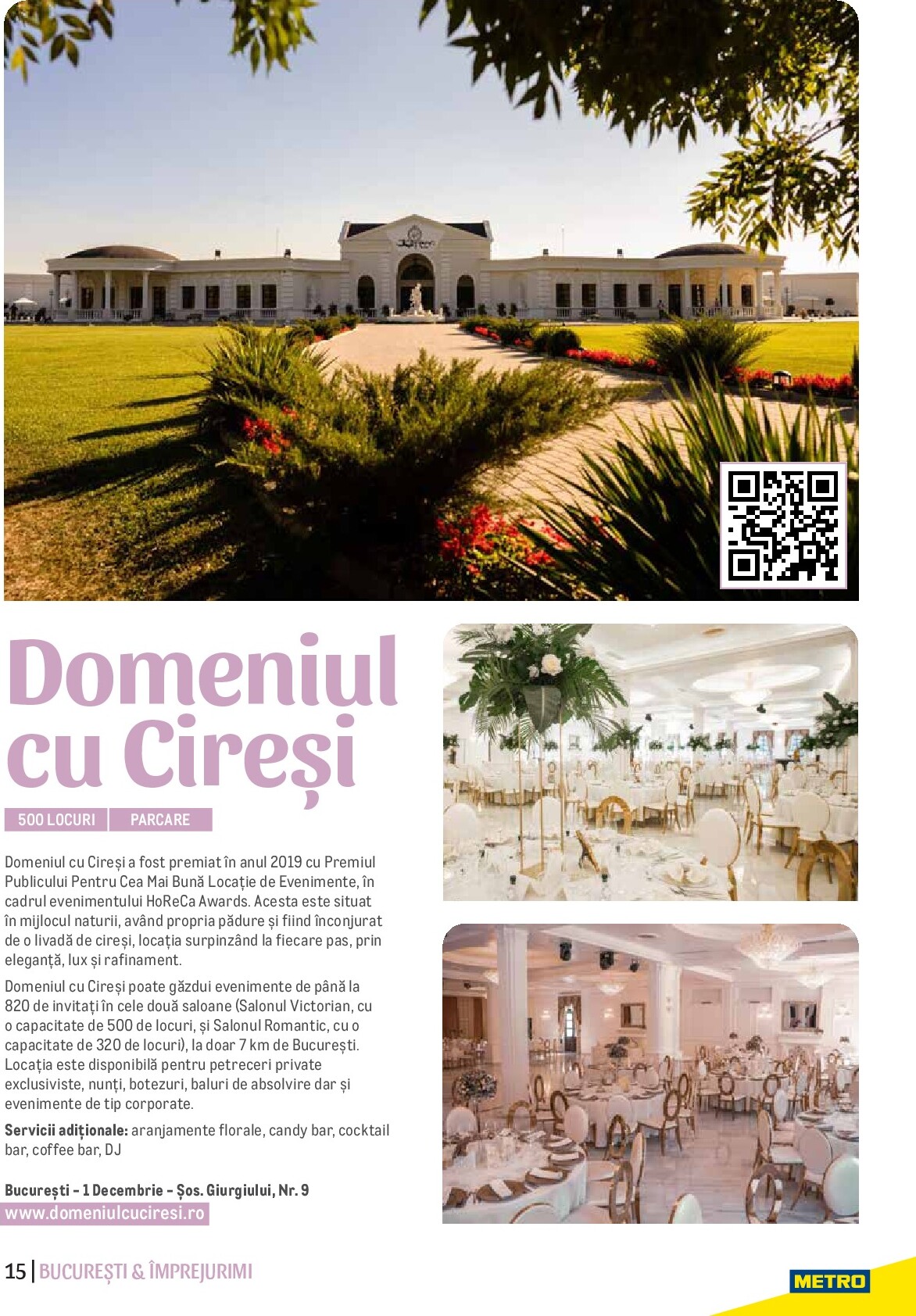 metro - Catalog Metro - Ghid Locații pentru Evenimente online – oferte valabile din 01.09. - page: 15 metro - Catalog Metro - Ghid Locații pentru Evenimente online – oferte valabile din 01.09. - page: 15