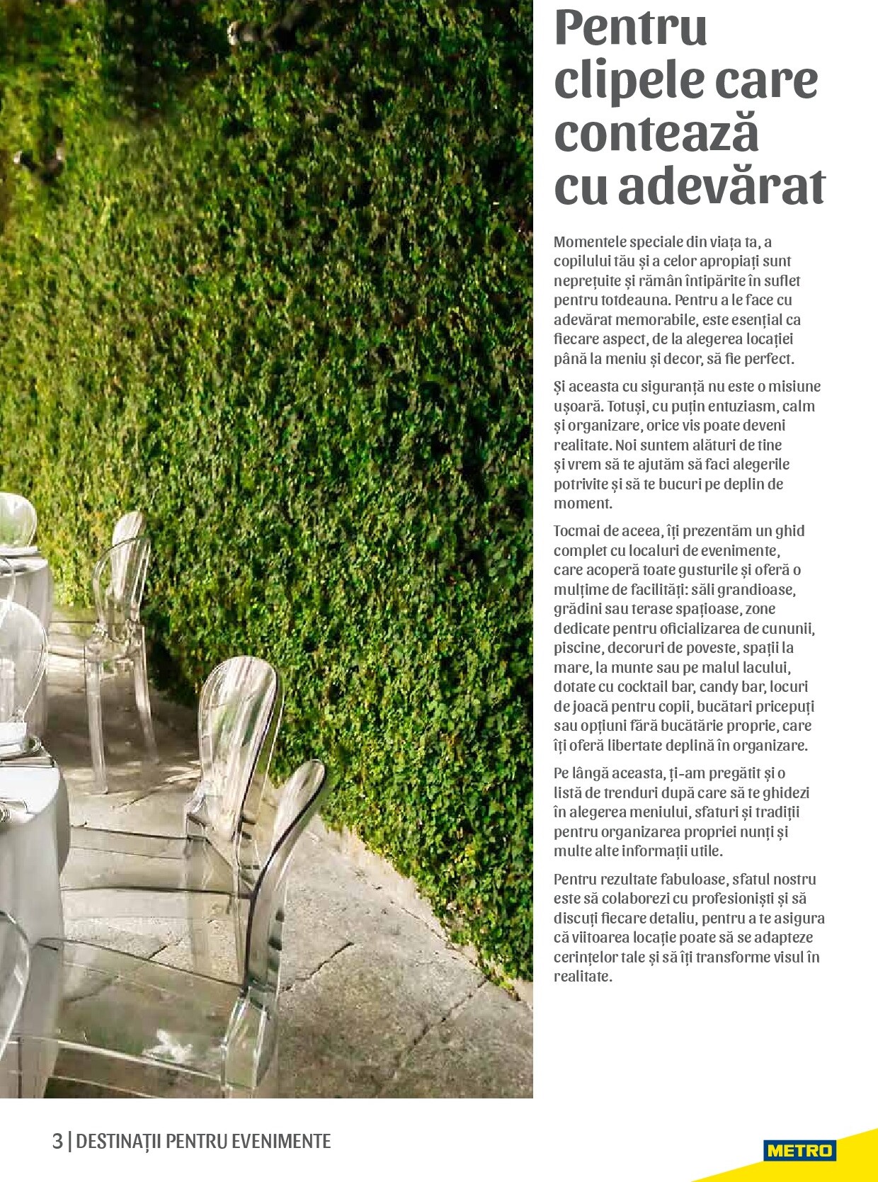 metro - Catalog Metro - Ghid Locații pentru Evenimente online – oferte valabile din 01.09. - page: 3 metro - Catalog Metro - Ghid Locații pentru Evenimente online – oferte valabile din 01.09. - page: 3