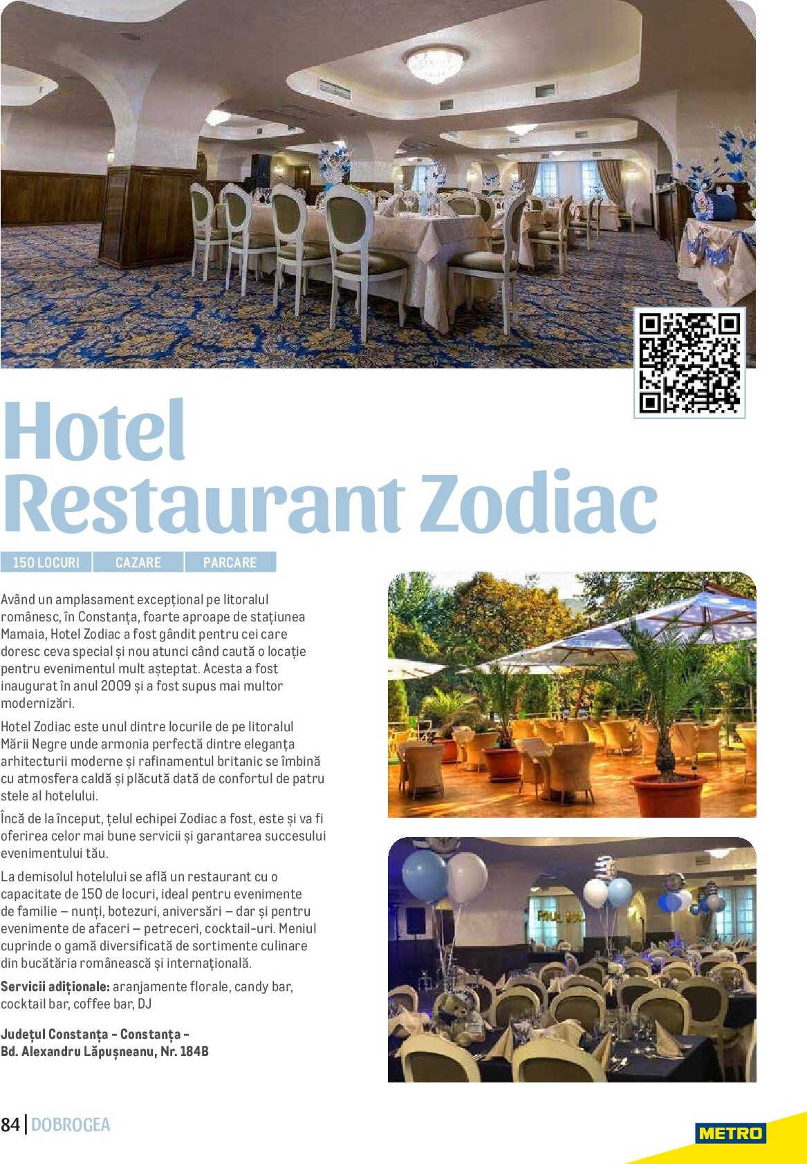 metro - Catalog Metro - Ghid Locații pentru Evenimente online – oferte valabile din 01.09. - page: 84 metro - Catalog Metro - Ghid Locații pentru Evenimente online – oferte valabile din 01.09. - page: 84