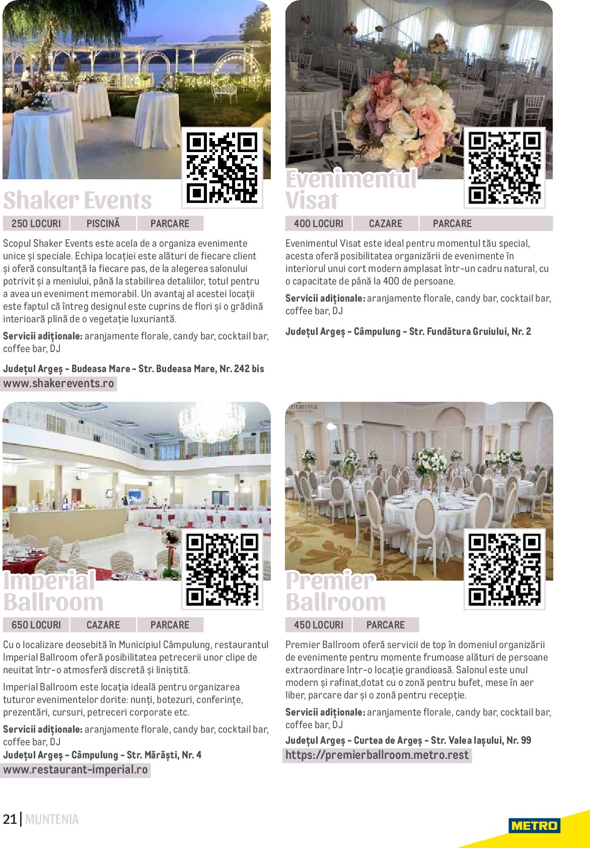 metro - Catalog Metro - Ghid Locații pentru Evenimente online – oferte valabile din 01.09. - page: 21 metro - Catalog Metro - Ghid Locații pentru Evenimente online – oferte valabile din 01.09. - page: 21